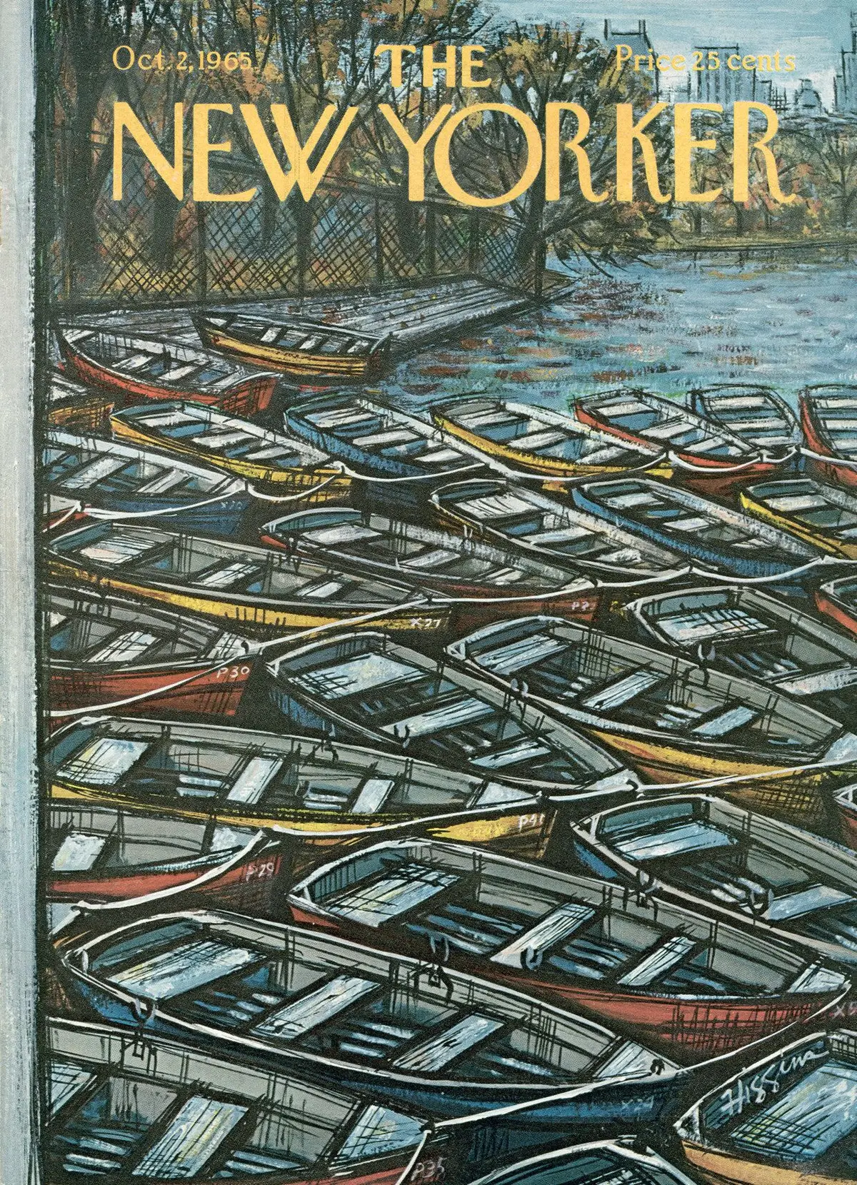 Обложка The New Yorker, 2 октября 1965, художник Дональд Хиггинс