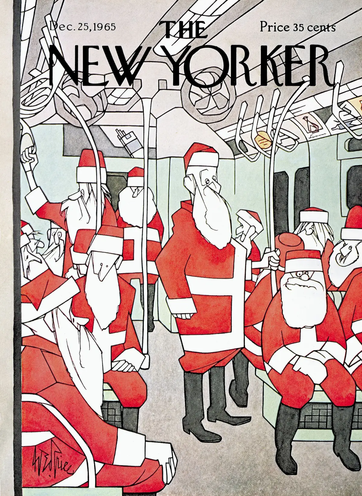 Обложка The New Yorker, 25 декабря 1965, художник Джордж Прайс
