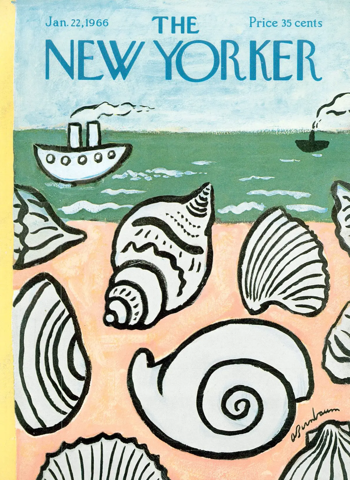 Обложка The New Yorker, 22 января 1966, художник Эйб Бирнбаум