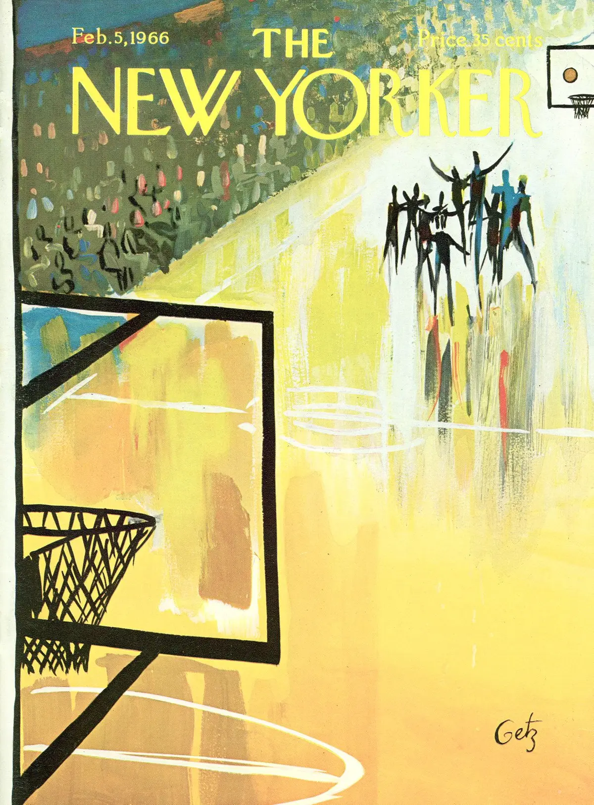 Обложка The New Yorker, 5 февраля 1966, художник Артур Гетц