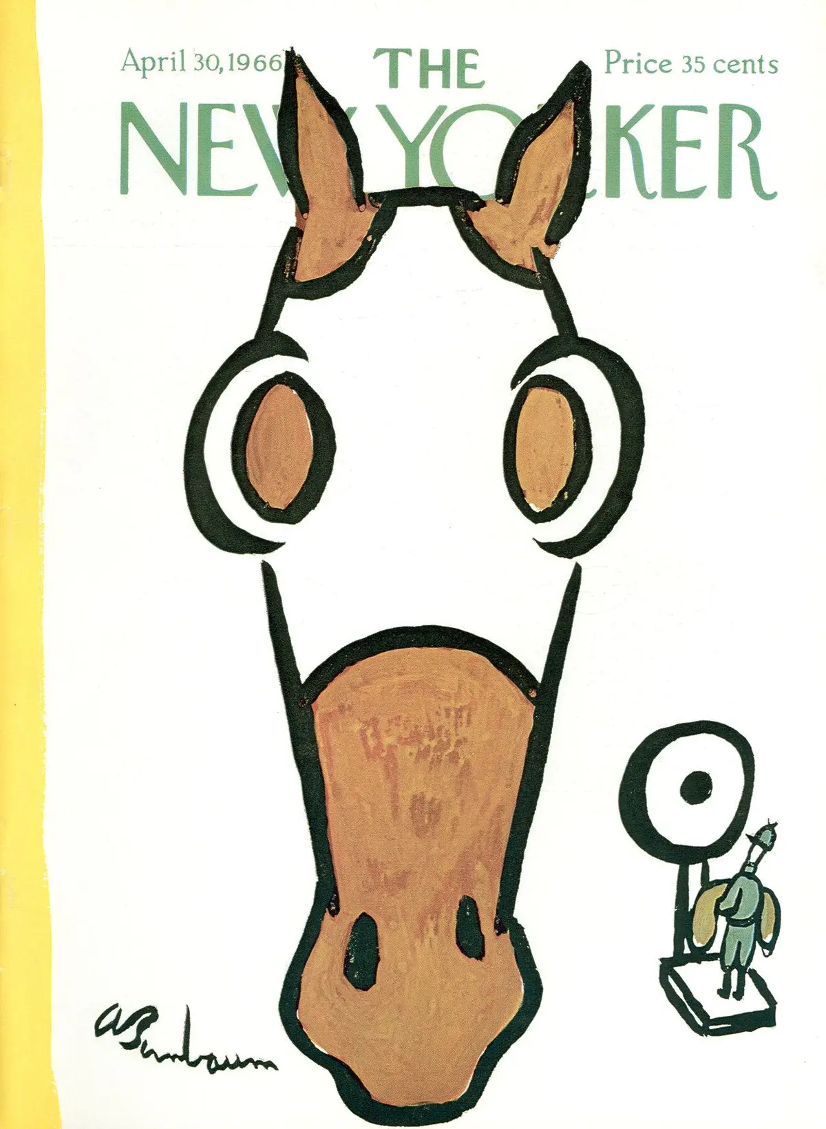 Обложка The New Yorker, 30 апреля 1966, художник Эйб Бирнбаум