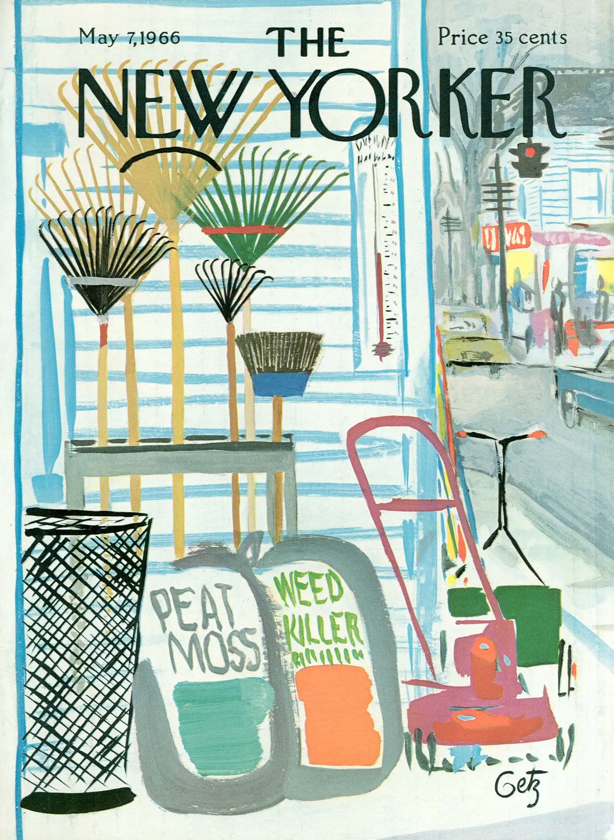 Обложка The New Yorker, 7 мая 1966, художник Артур Гетц