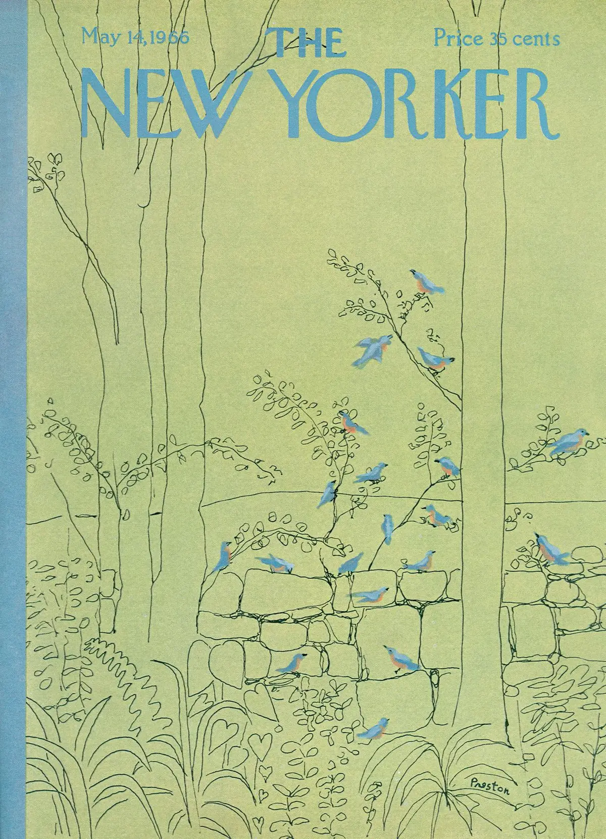 Обложка The New Yorker, 14 мая 1966, художник Дэвид Престон