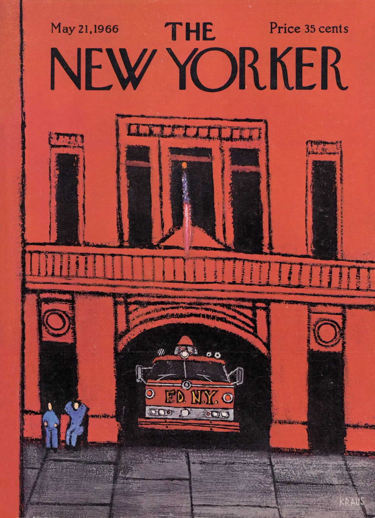 Обложка The New Yorker, 21 мая 1966, художник Роберт Краус