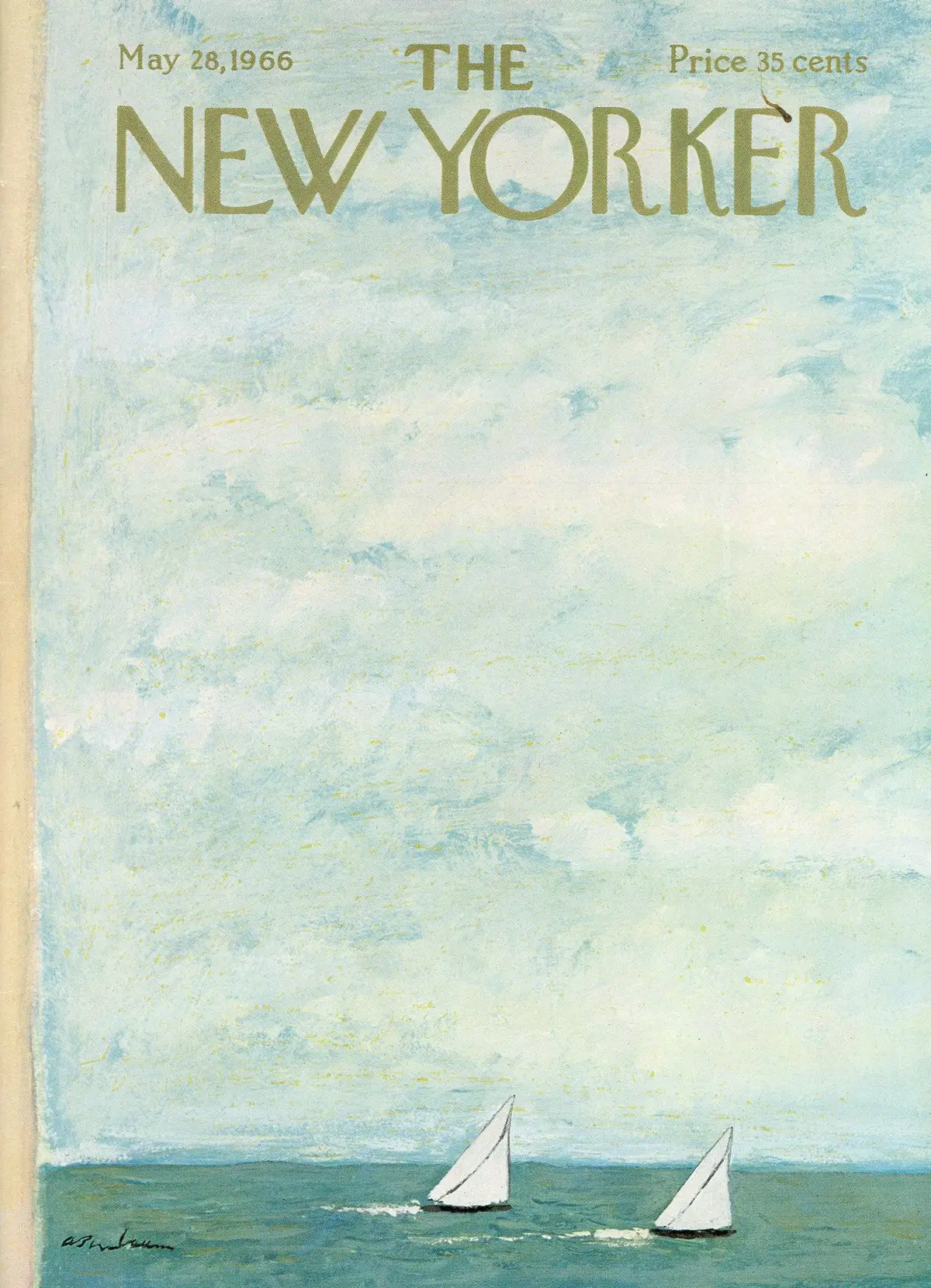 Обложка The New Yorker, 28 мая 1966, художник Эйб Бирнбаум