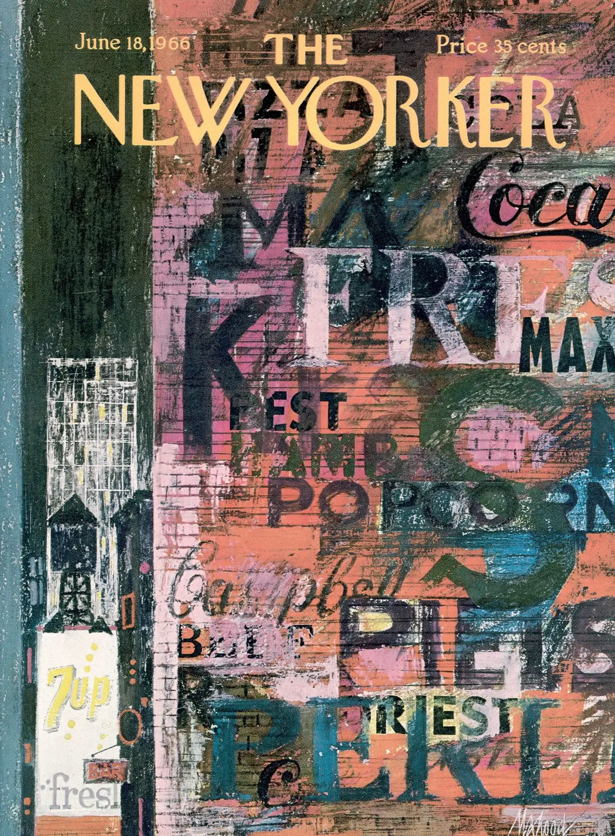 Обложка The New Yorker, 18 июня 1966, художник Кеннет Махуд