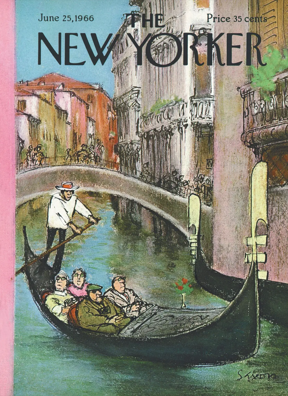 Обложка The New Yorker, 25 июня 1966, художник Чарльз Д. Саксон