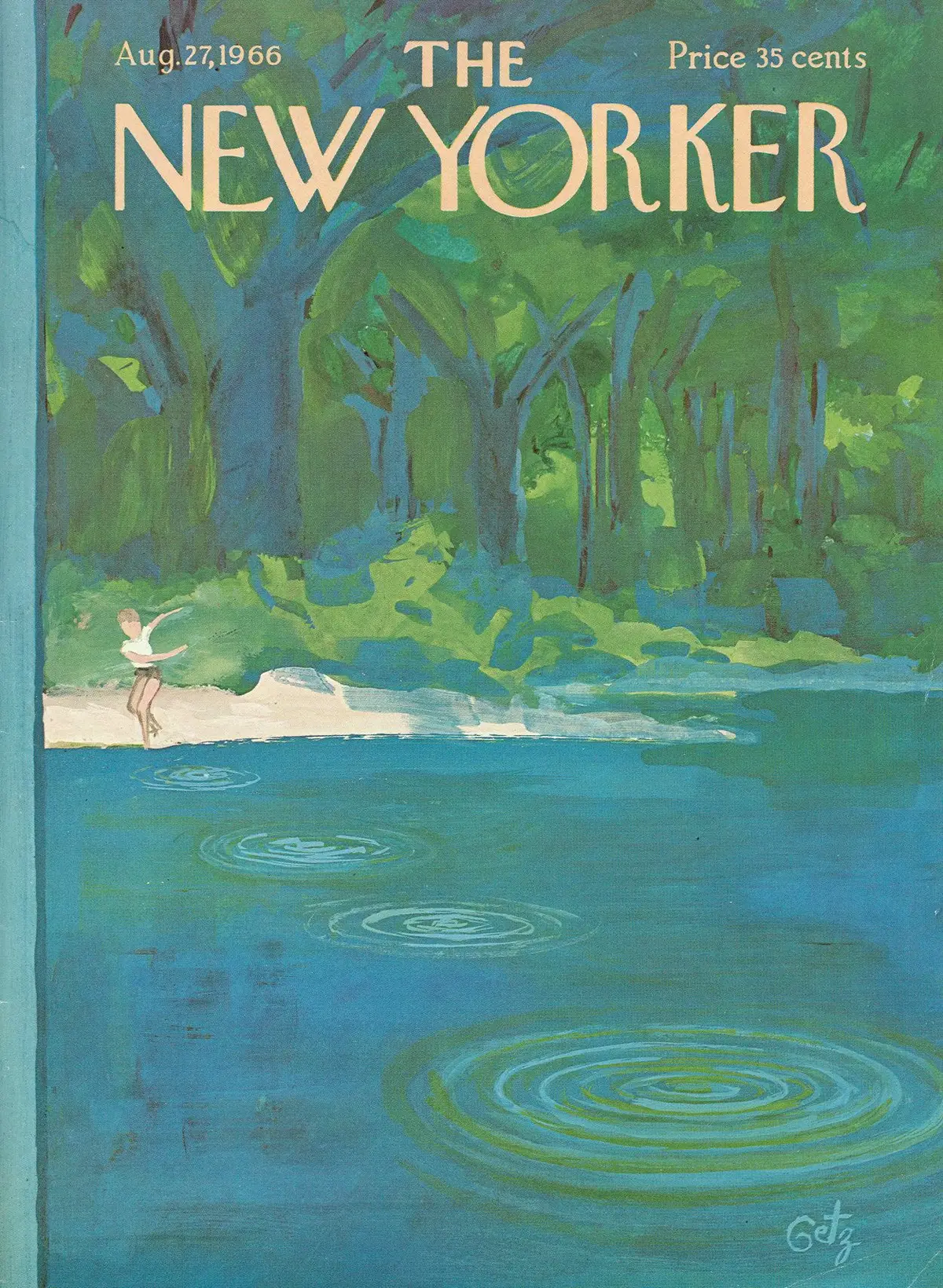 Обложка The New Yorker, 27 августа 1966, художник Артур Гетц