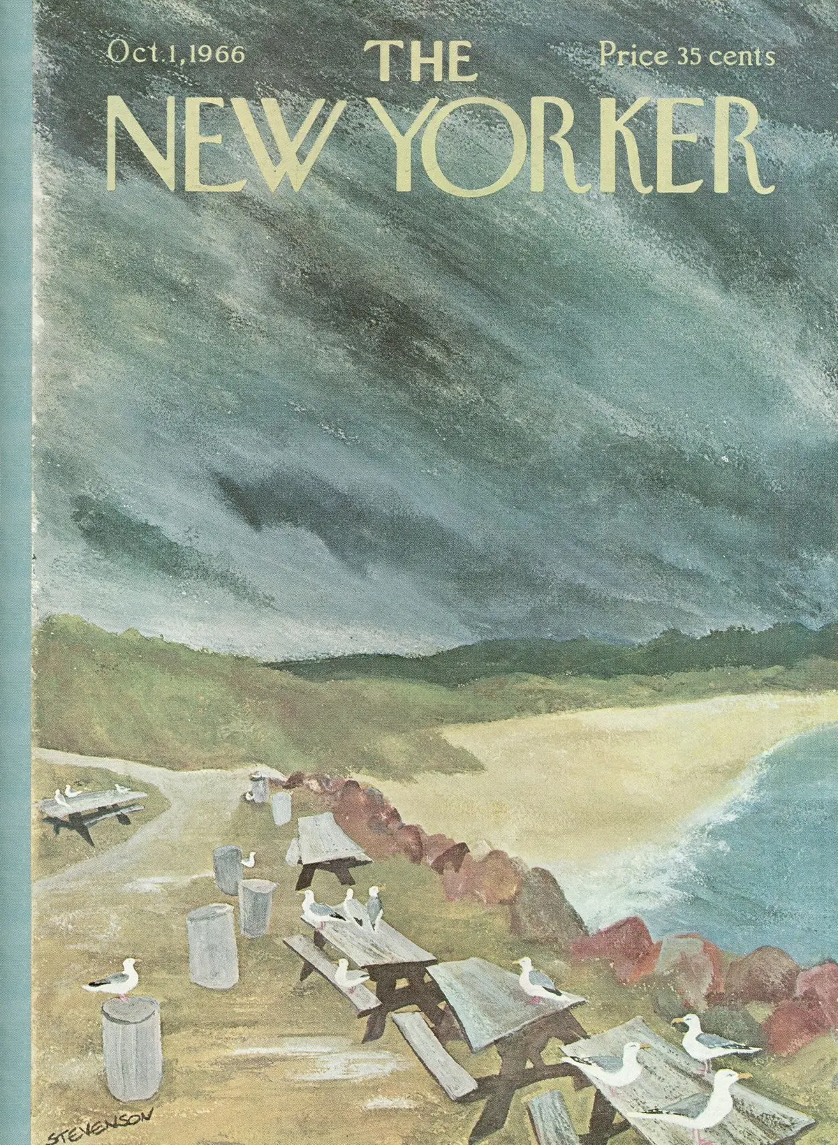 Обложка The New Yorker, 1 октября 1966, художник Джеймс Стивенсон
