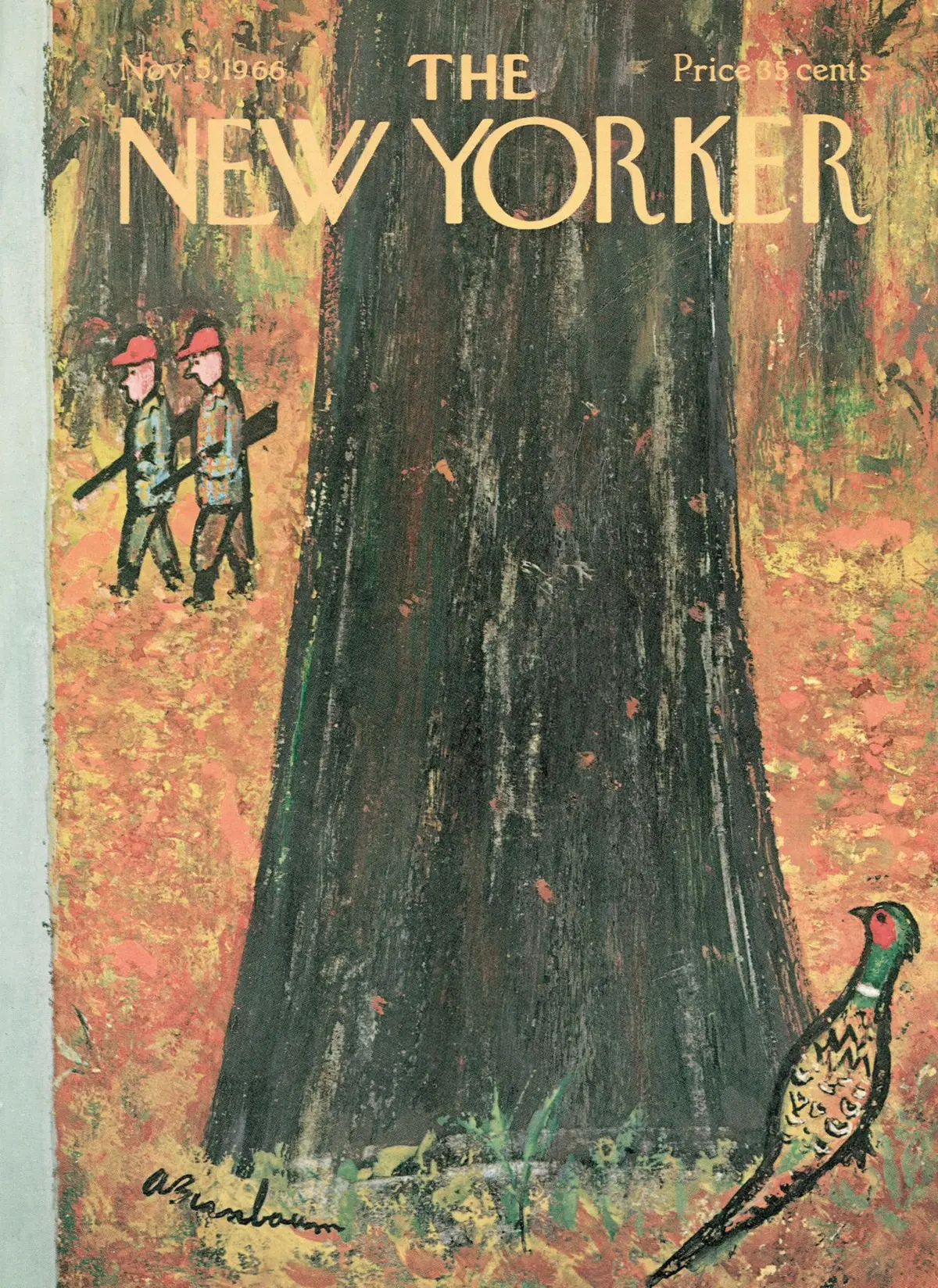 Обложка The New Yorker, 5 ноября 1966, художник Эйб Бирнбаум