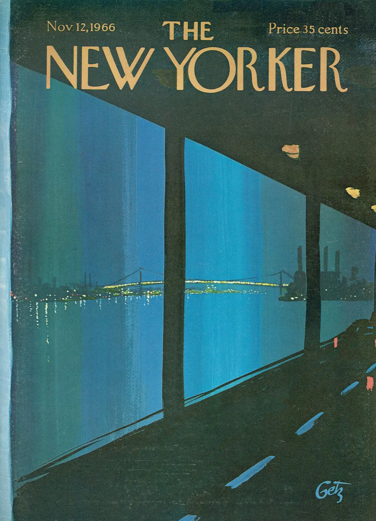 Обложка The New Yorker, 12 ноября 1966, художник Артур Гетц
