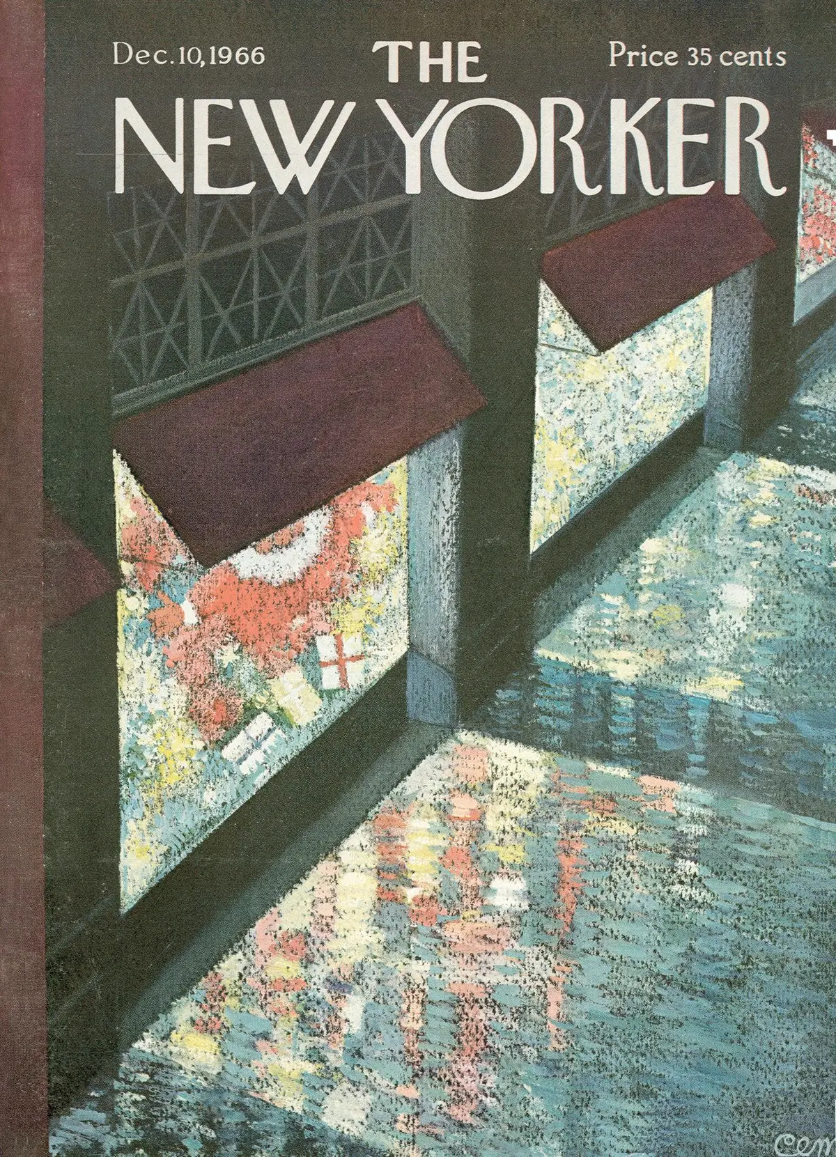 Обложка The New Yorker, 10 декабря 1966, художник Чарльз Мартин