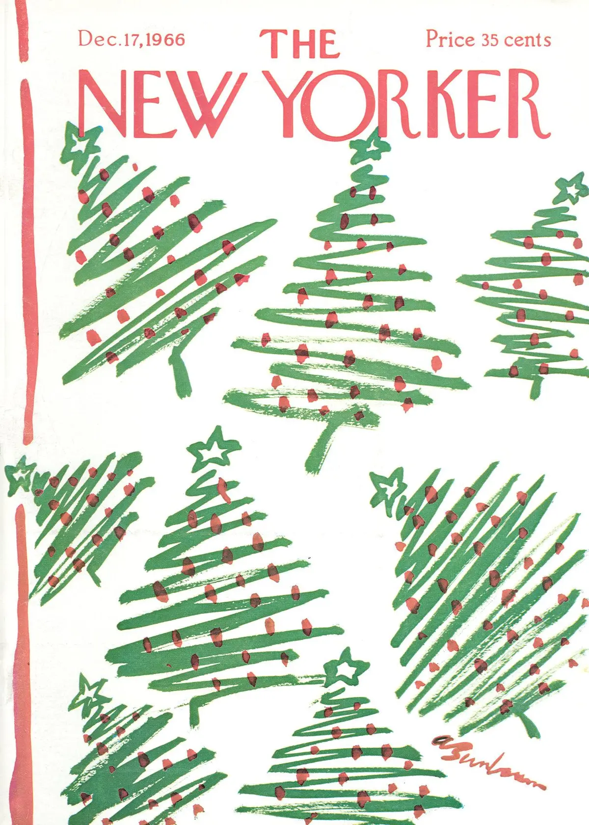 Обложка The New Yorker, 17 декабря 1966, художник Эйб Бирнбаум