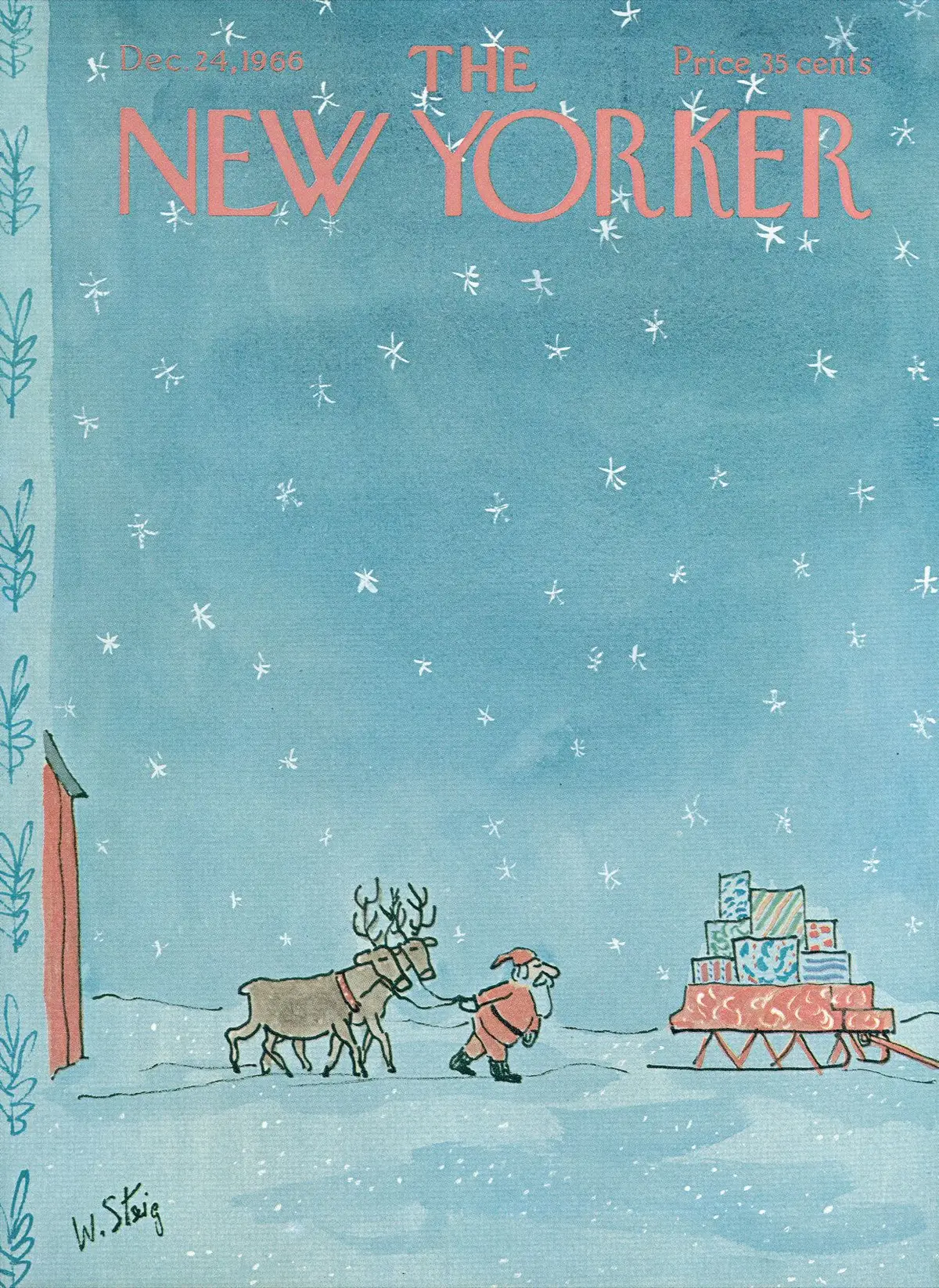 Обложка The New Yorker, 24 декабря 1966, художник Уильям Стейг