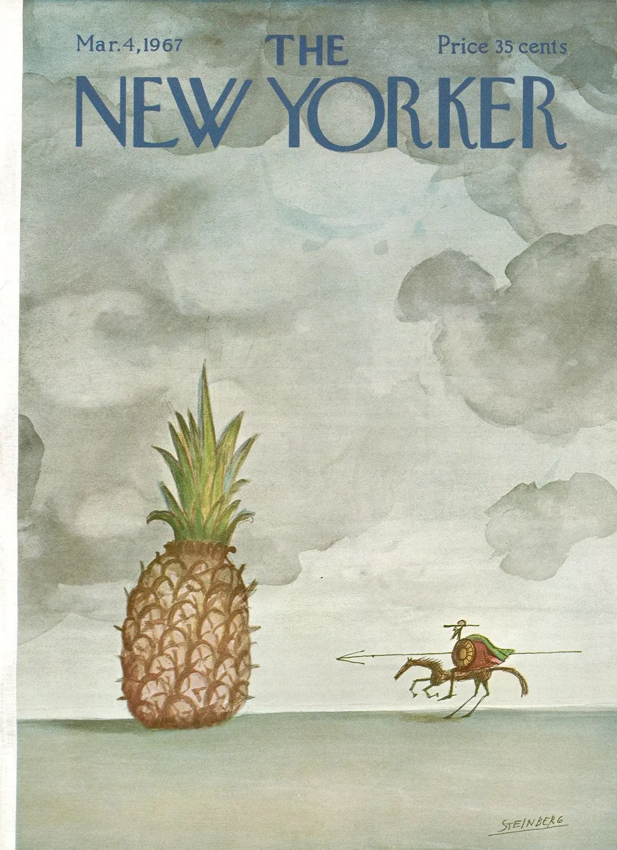 Обложка The New Yorker, 4 марта 1967, художник Сол Стейнберг