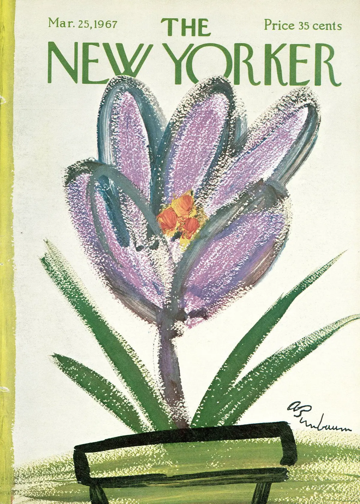 Обложка The New Yorker, 25 марта 1967, художник Эйб Бирнбаум