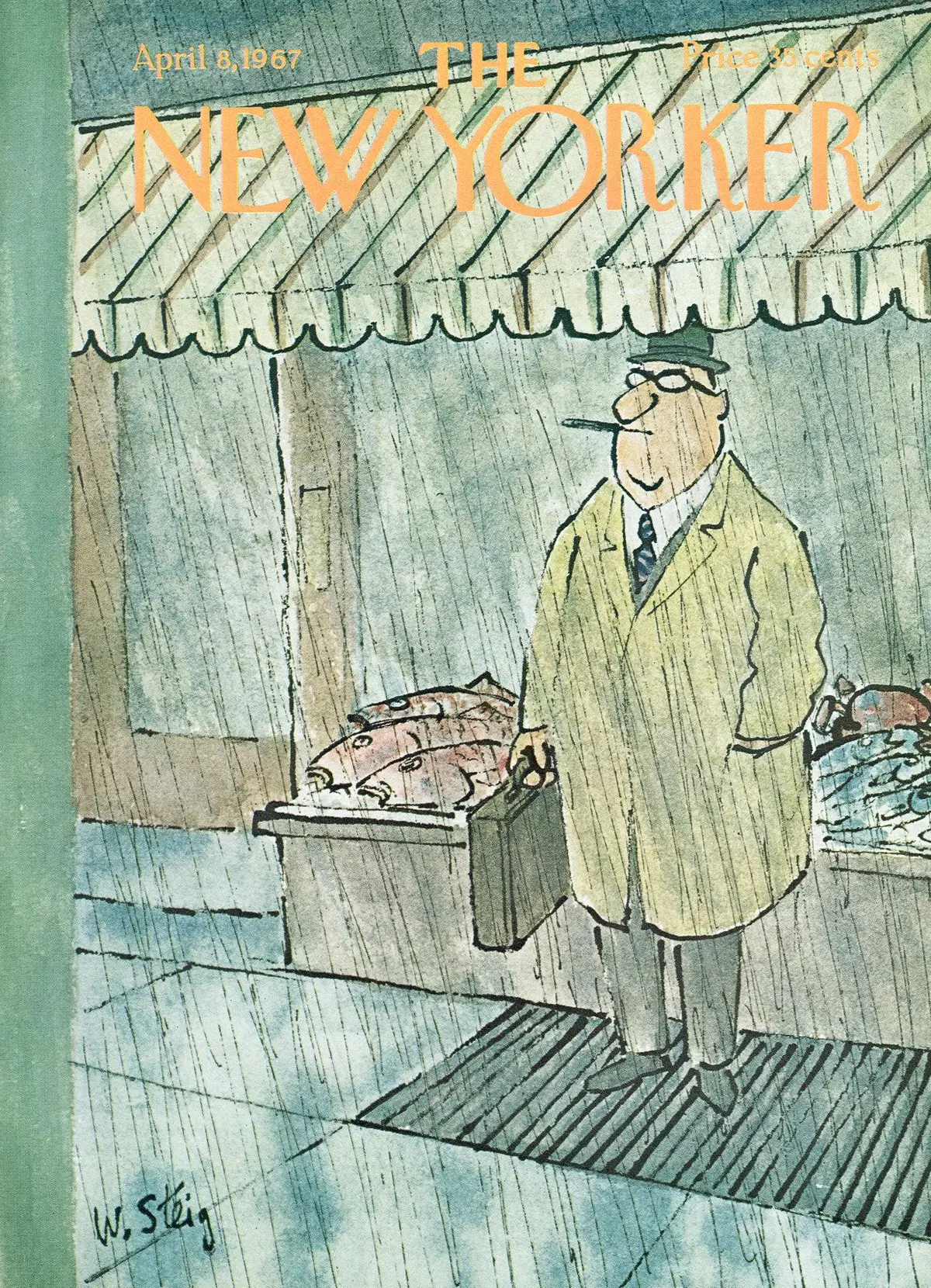 Обложка The New Yorker, 8 апреля 1967, художник Уильям Стейг