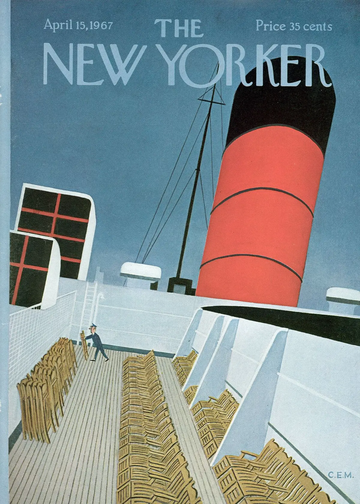 Обложка The New Yorker, 15 апреля 1967, художник Чарльз Мартин