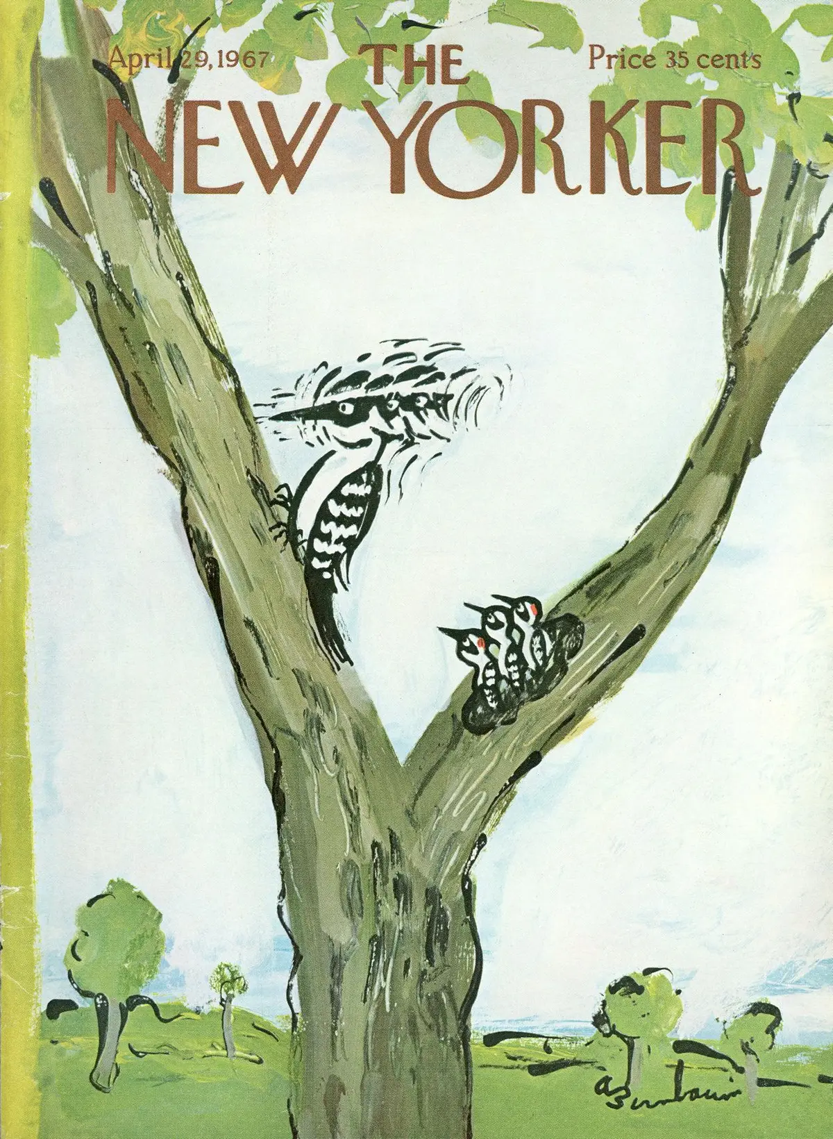 Обложка The New Yorker, 29 апреля 1967, художник Эйб Бирнбаум