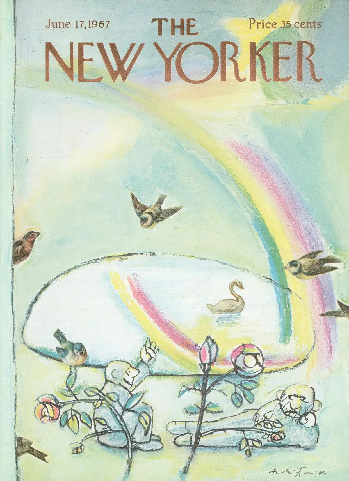 Обложка The New Yorker, 17 июня 1967, художник Андре Франсуа
