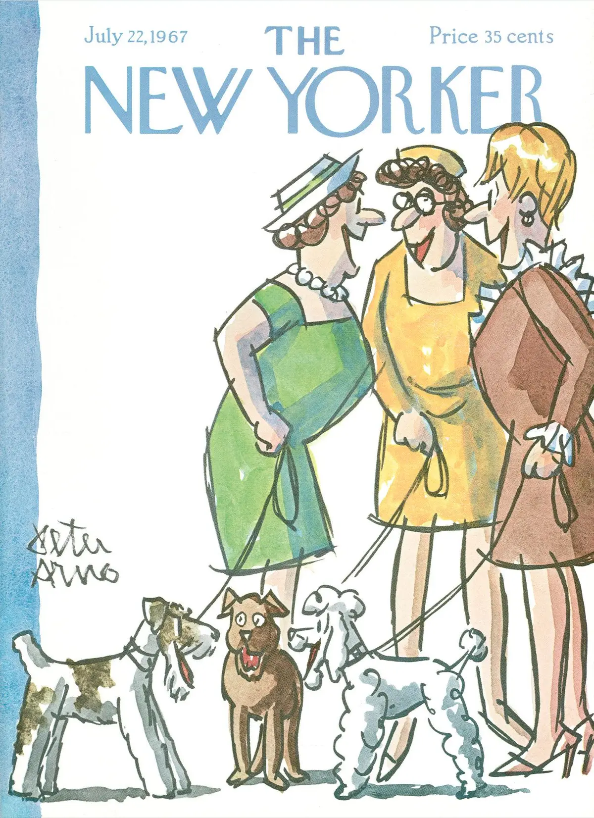 Обложка The New Yorker, 22 июля 1967, художник Питер Арно