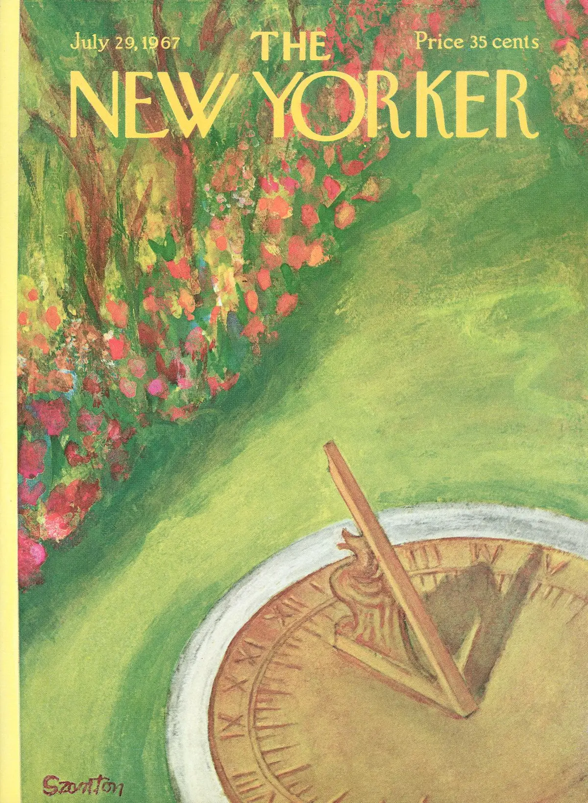 Обложка The New Yorker, 29 июля 1967, художник Беатрис Сантон