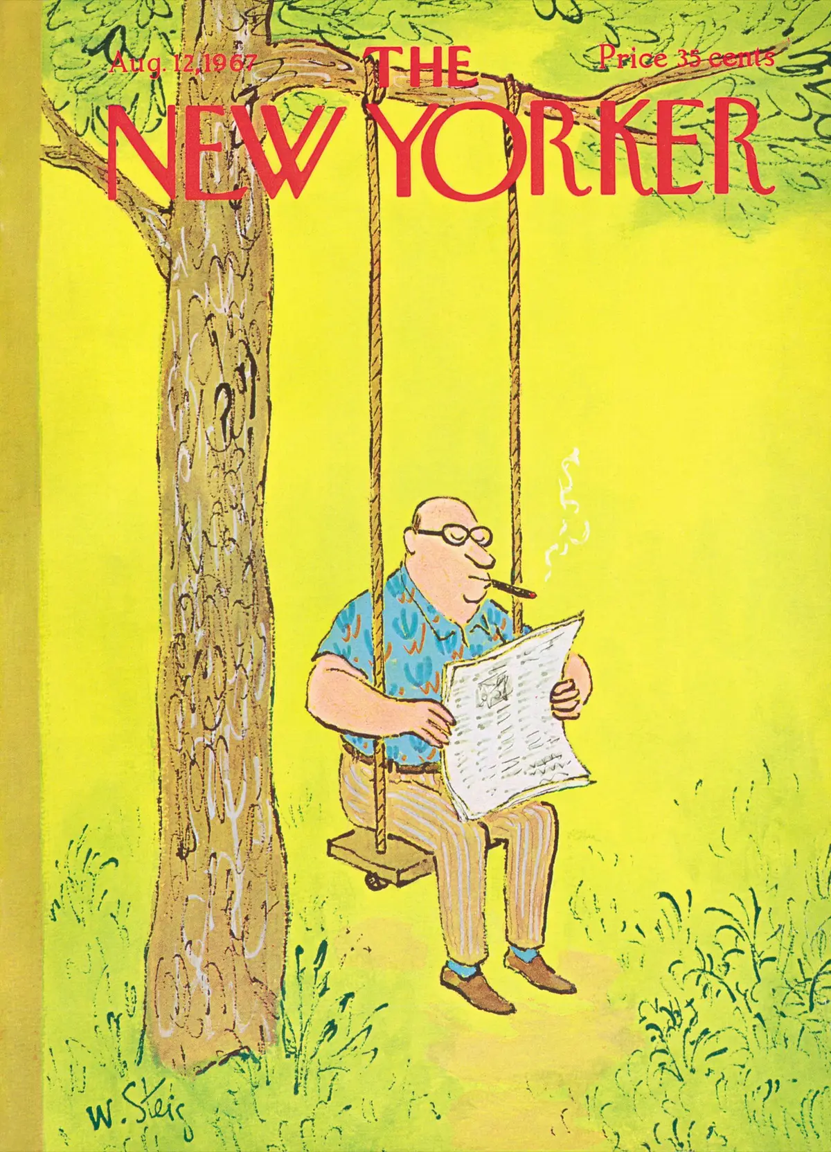 Обложка The New Yorker, 12 августа 1967, художник Уильям Стейг