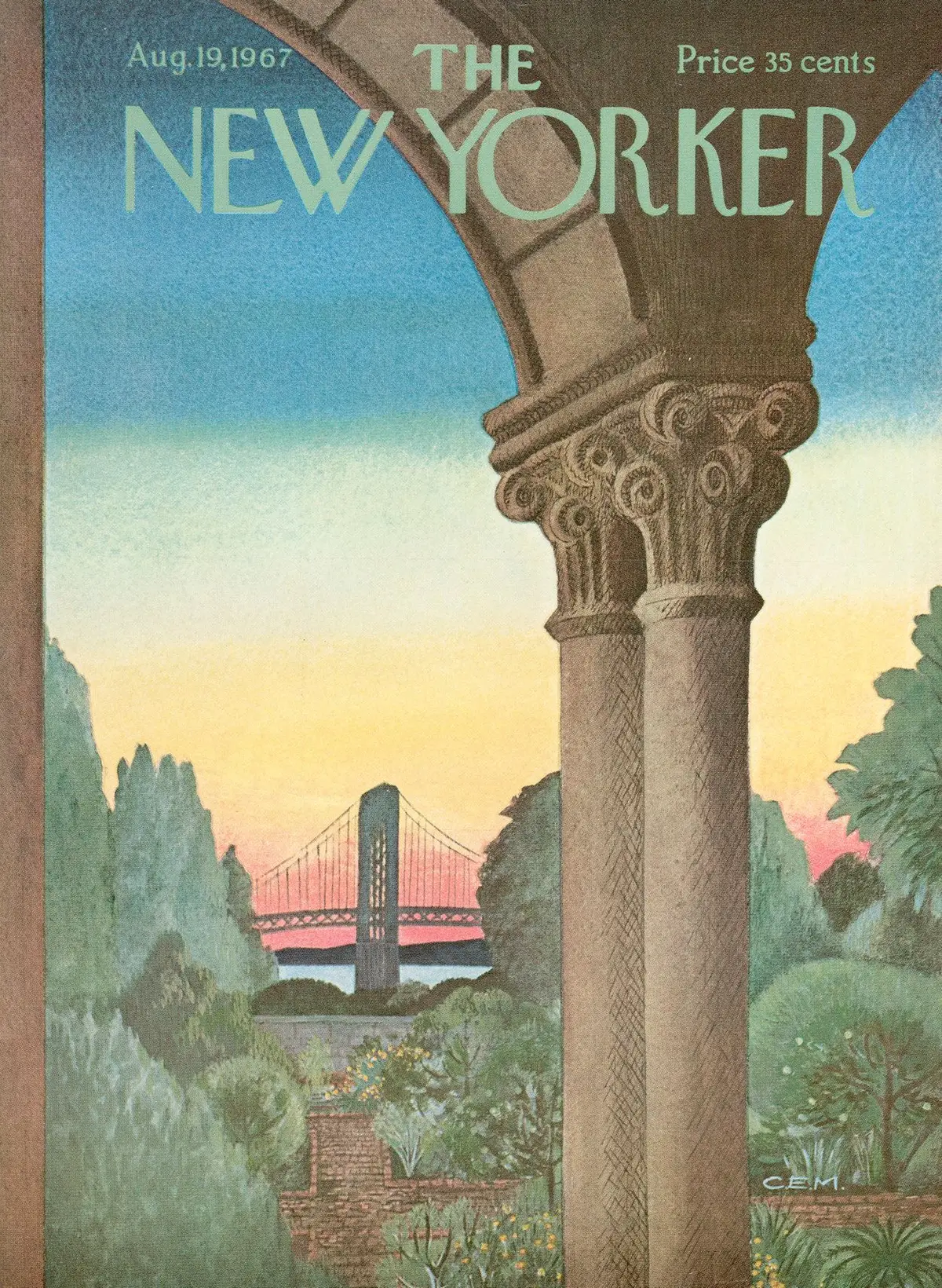 Обложка The New Yorker, 19 августа 1967, художник Чарльз Мартин
