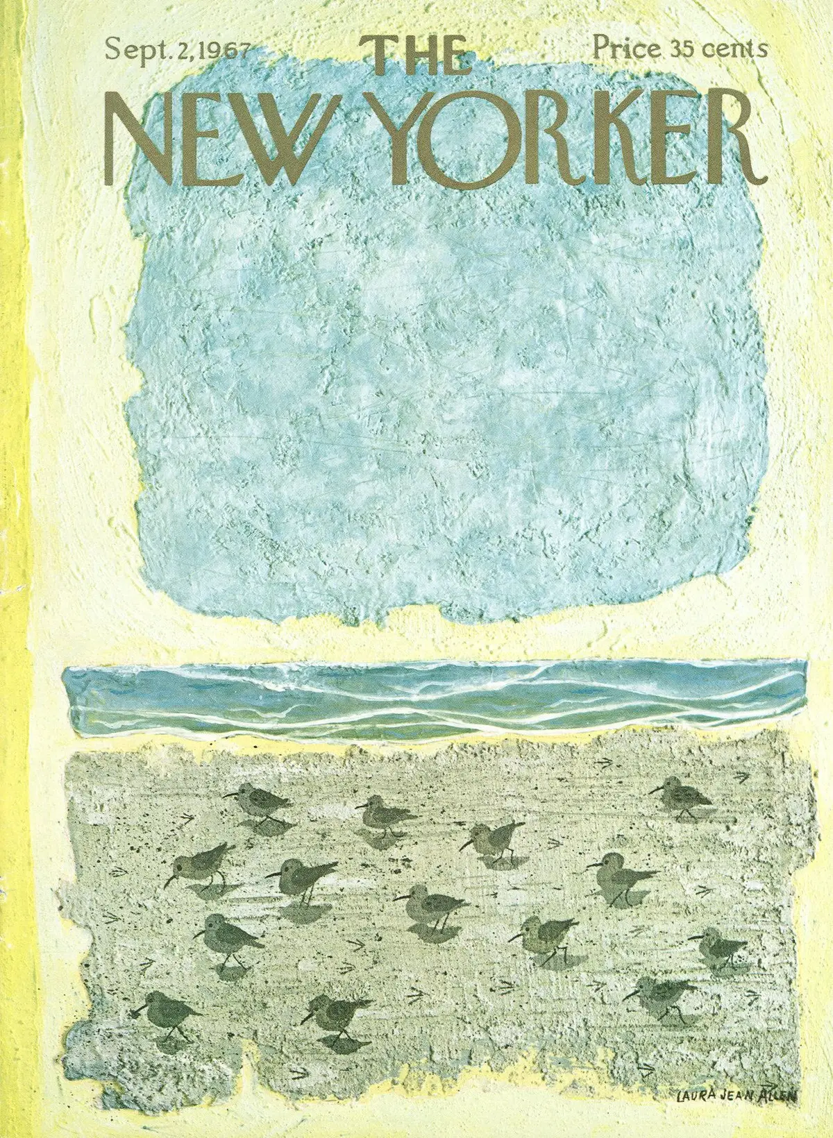 Обложка The New Yorker, 2 сентября 1967, художник Лора Джин Аллен