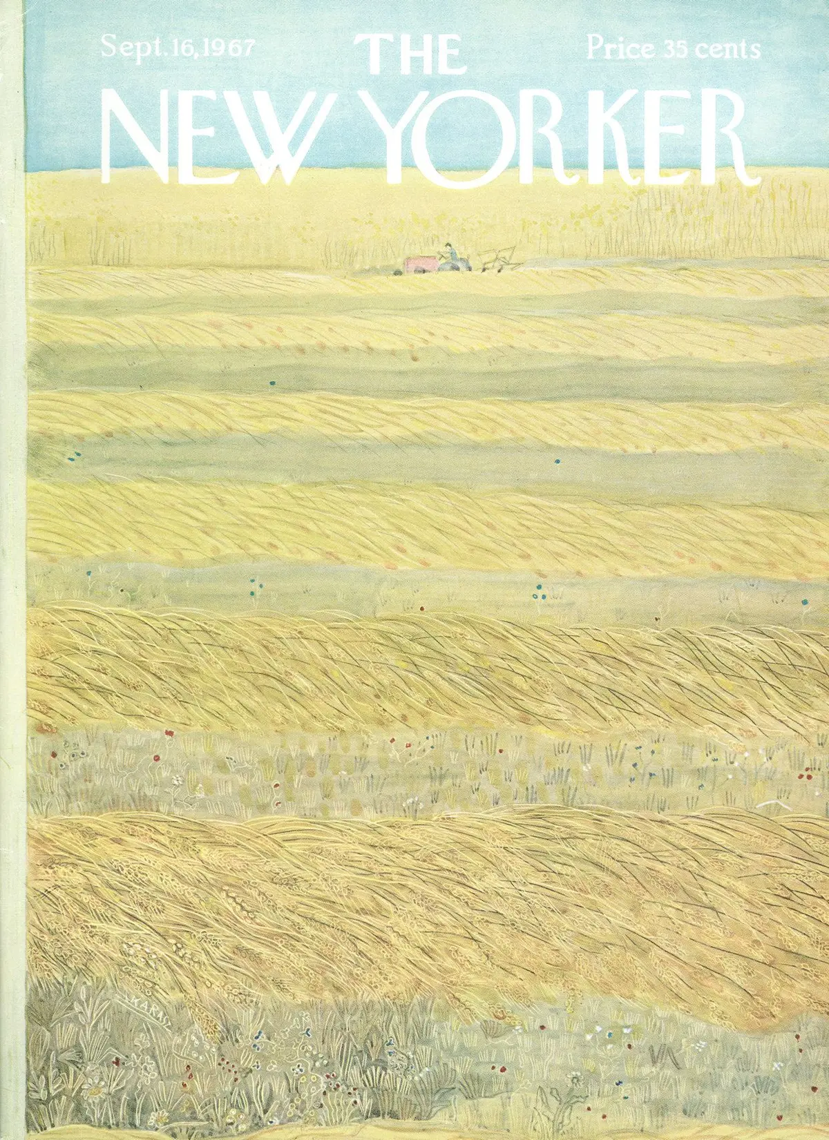 Обложка The New Yorker, 16 сентября 1967, художник Илонка Карас