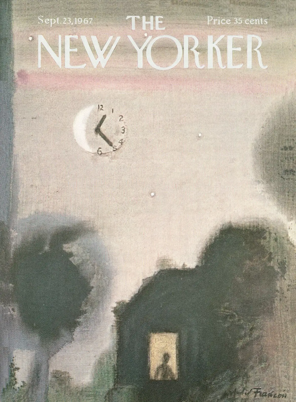 Обложка The New Yorker, 23 сентября 1967, художник Андре Франсуа