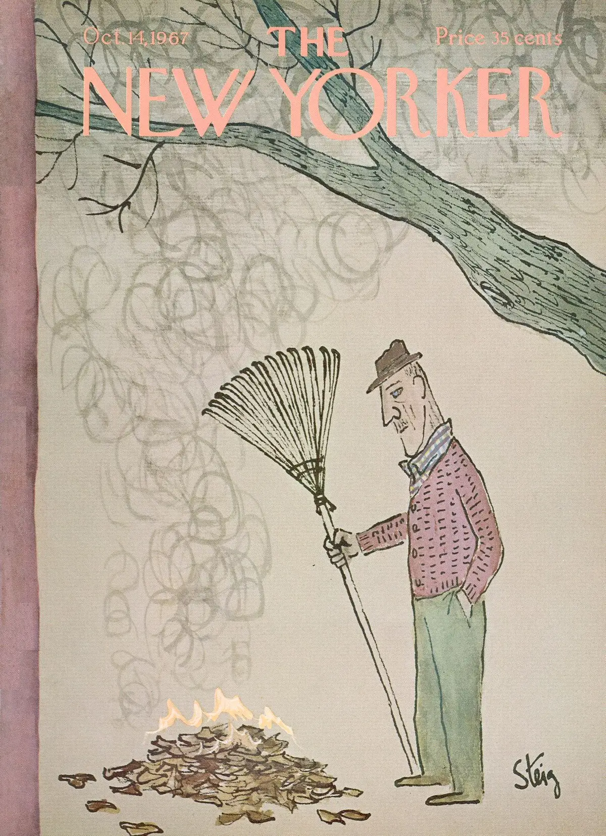 Обложка The New Yorker, 14 октября 1967, художник Уильям Стейг