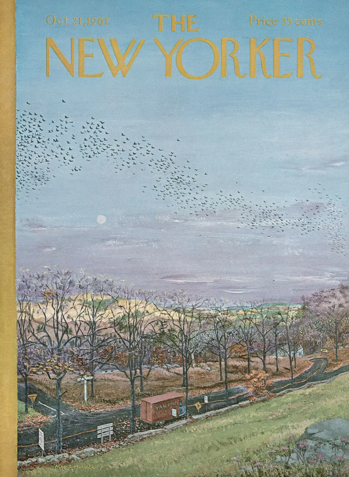 Обложка The New Yorker, 21 октября 1967, художник Альберт Хаббелл