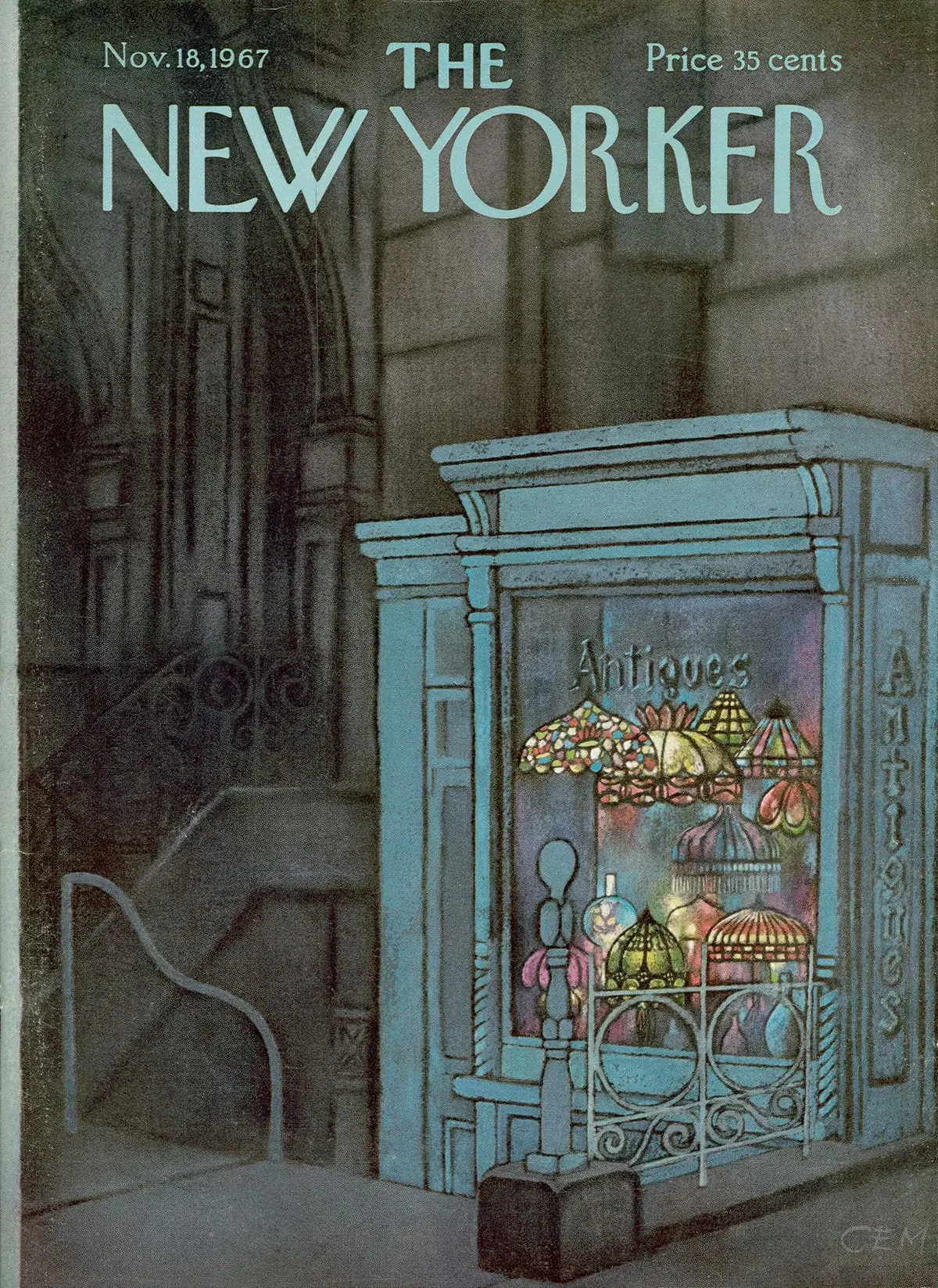 Обложка The New Yorker, 18 ноября 1967, художник Чарльз Мартин