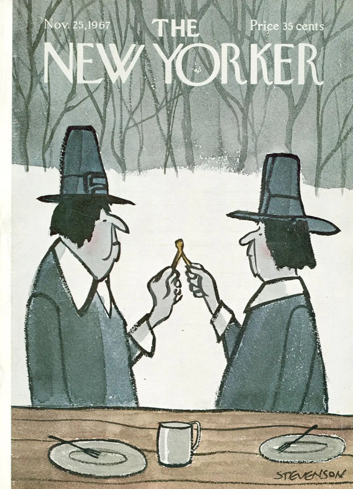 Обложка The New Yorker, 25 ноября 1967, художник Джеймс Стивенсон