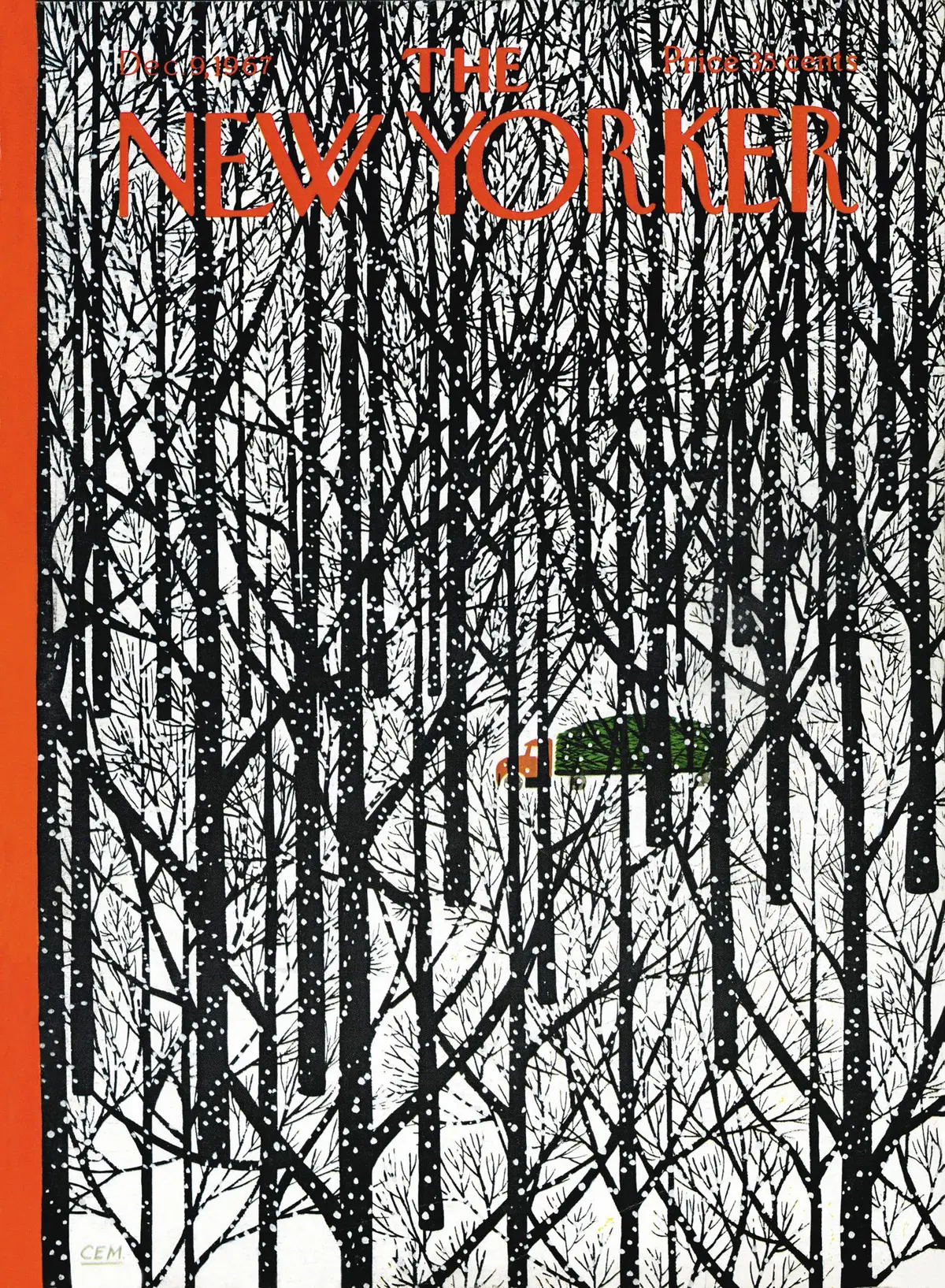 Обложка The New Yorker, 9 декабря 1967, художник Чарльз Мартин