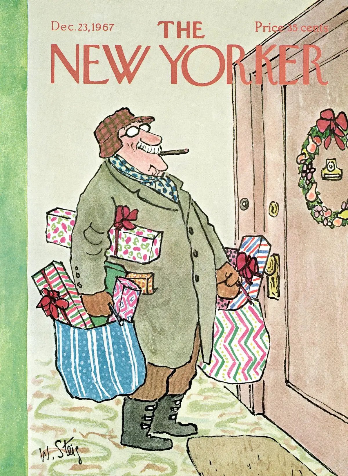 Обложка The New Yorker, 23 декабря 1967, художник Уильям Стейг