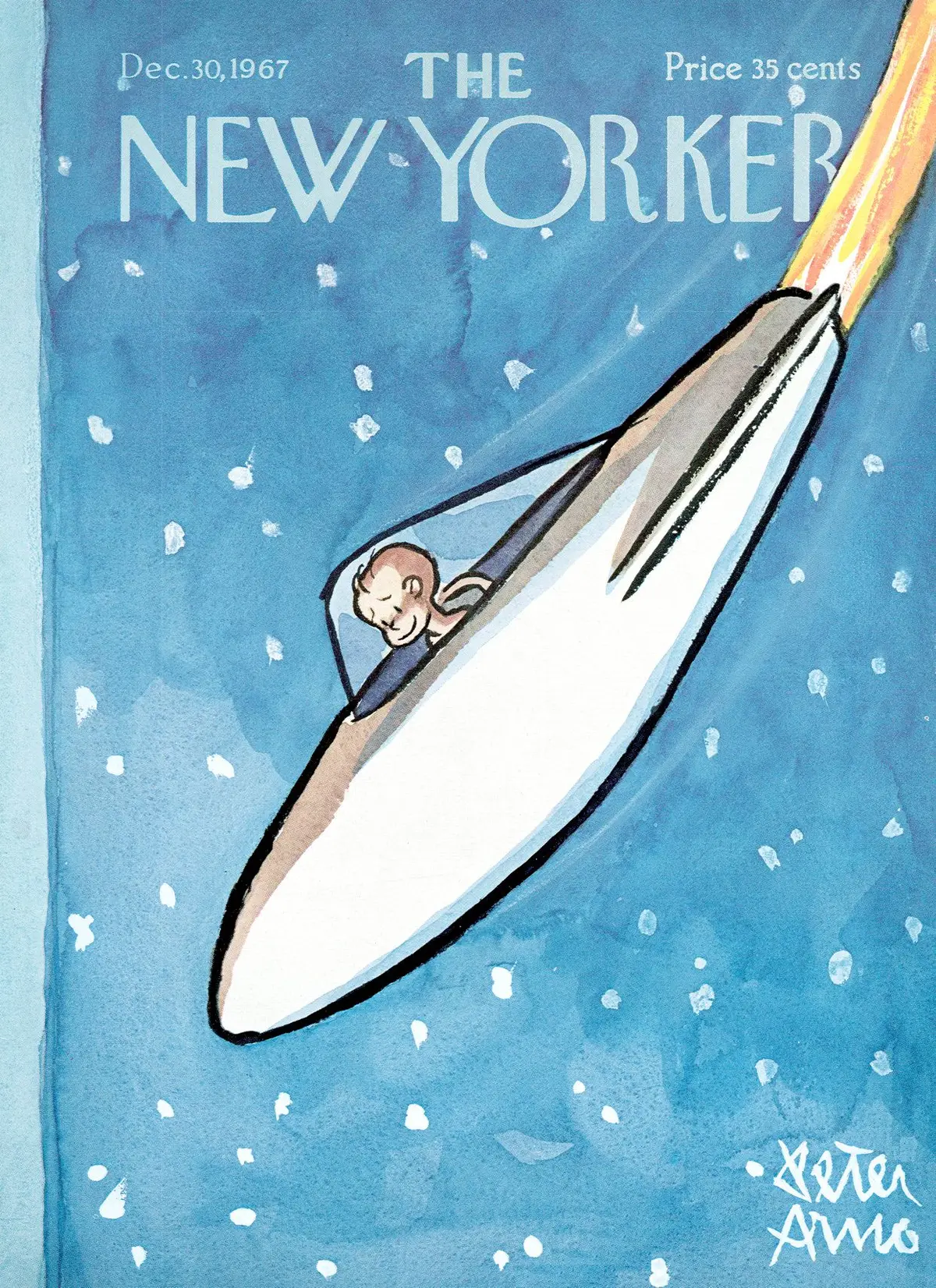 Обложка The New Yorker, 30 декабря 1967, художник Питер Арно