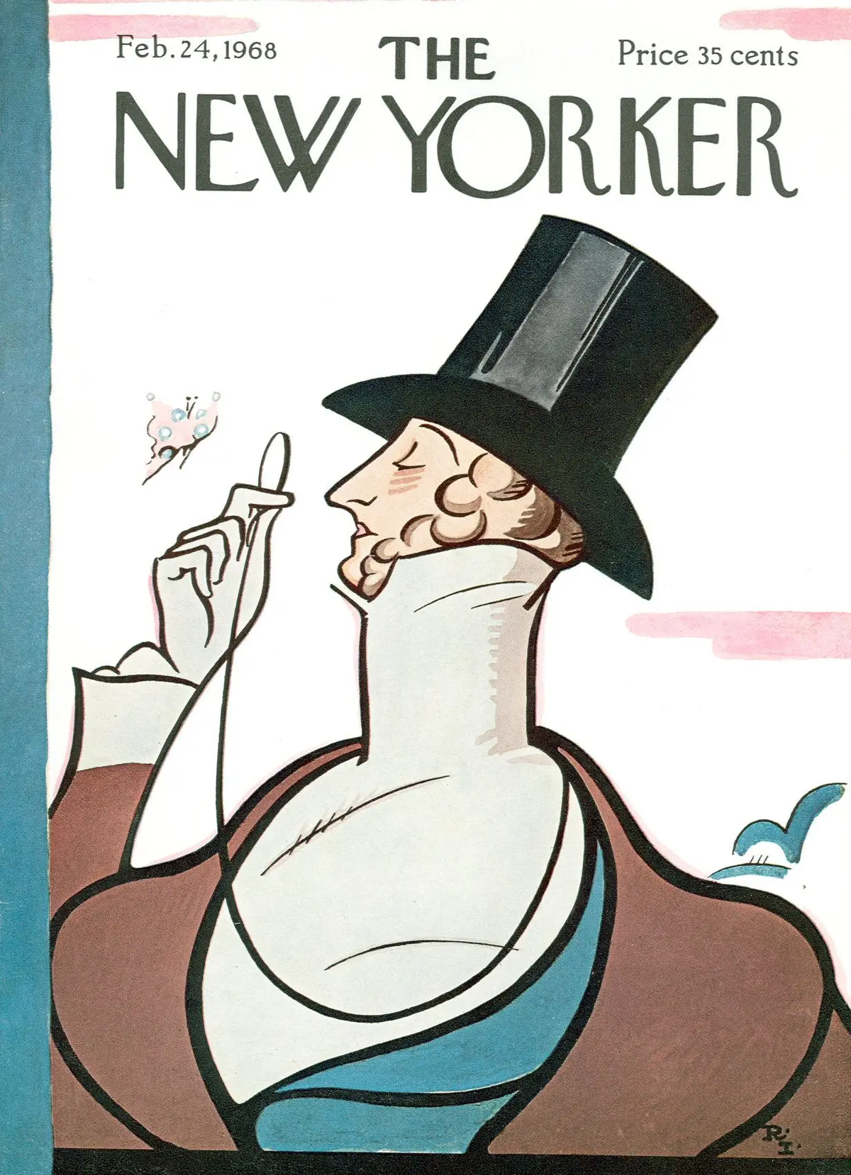 Обложка The New Yorker, 24 февраля 1968, художник Реа Ирвин