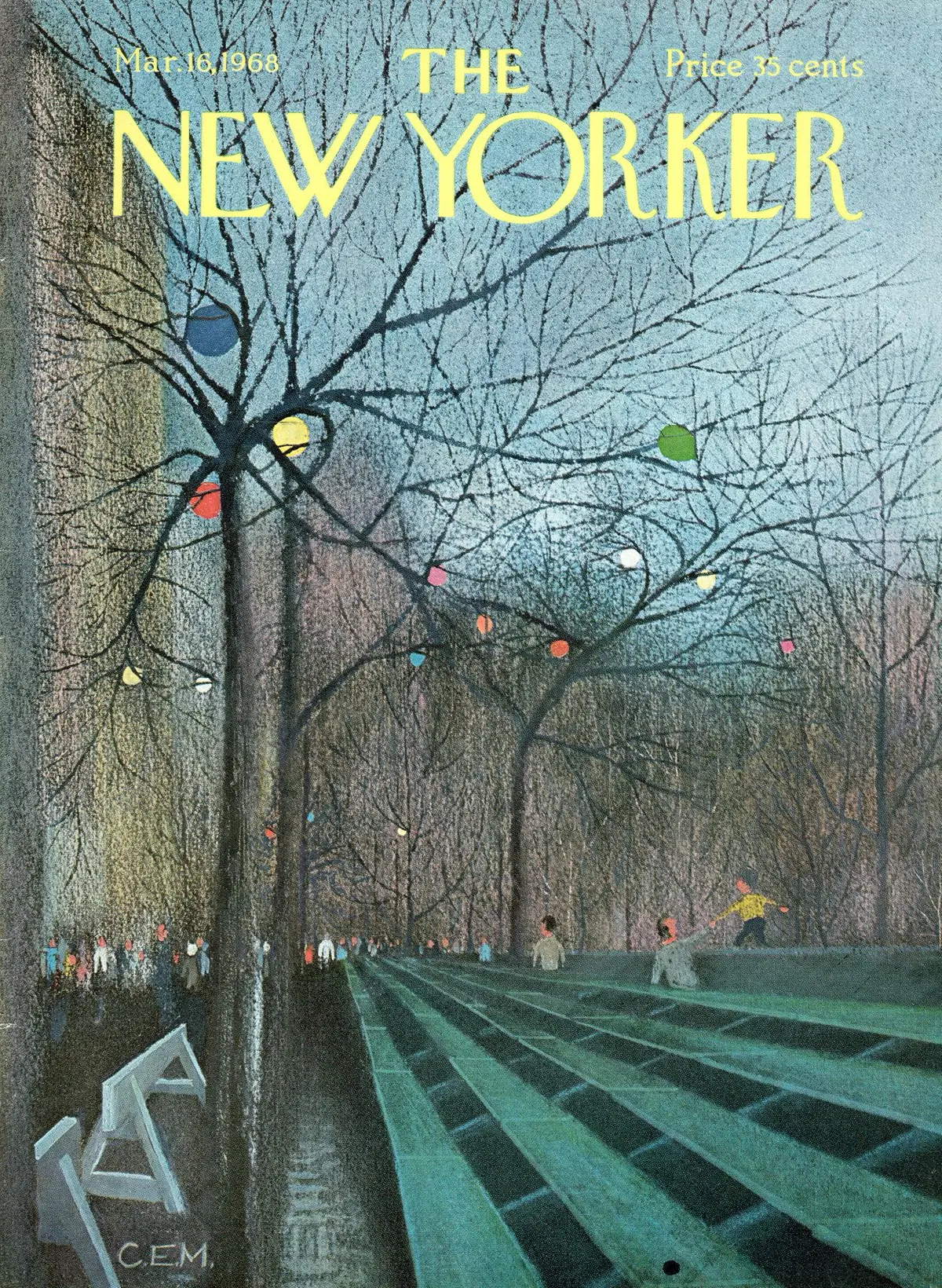 Обложка The New Yorker, 16 марта 1968, художник Чарльз Мартин
