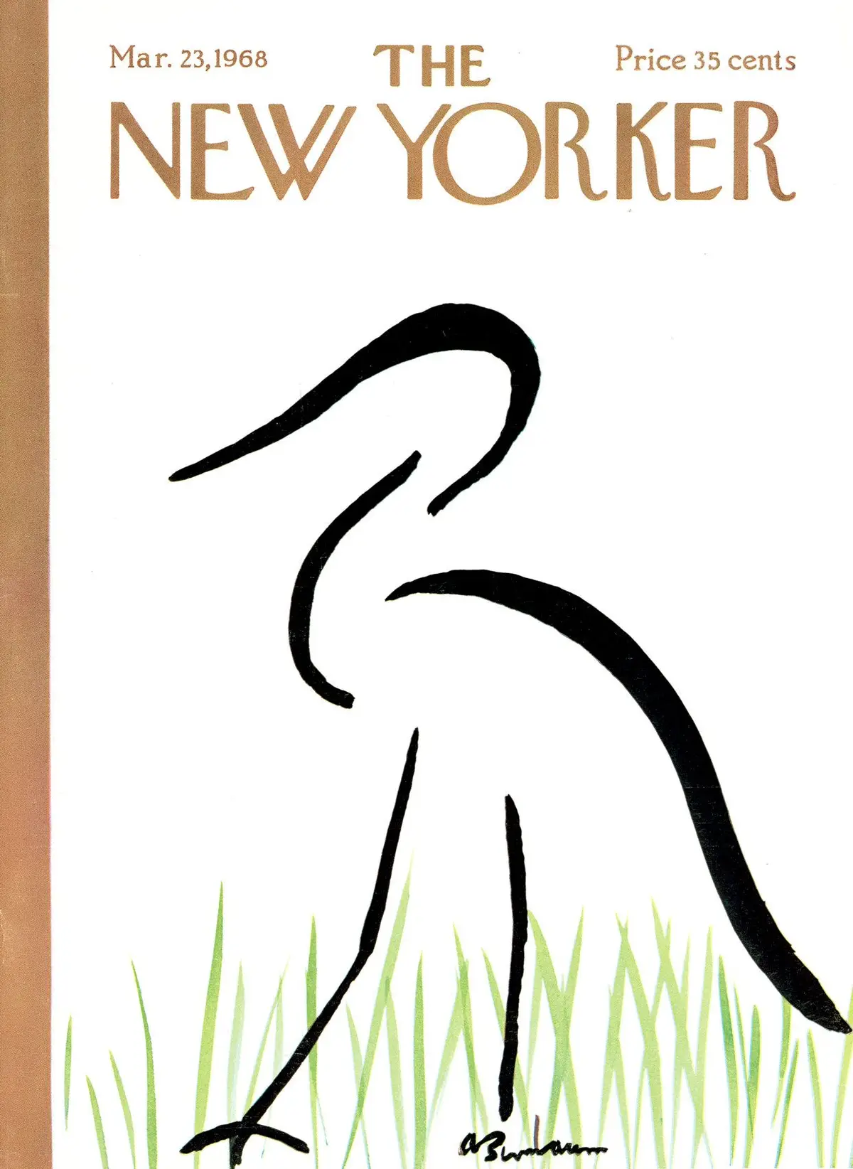 Обложка The New Yorker, 23 марта 1968, художник Эйб Бирнбаум