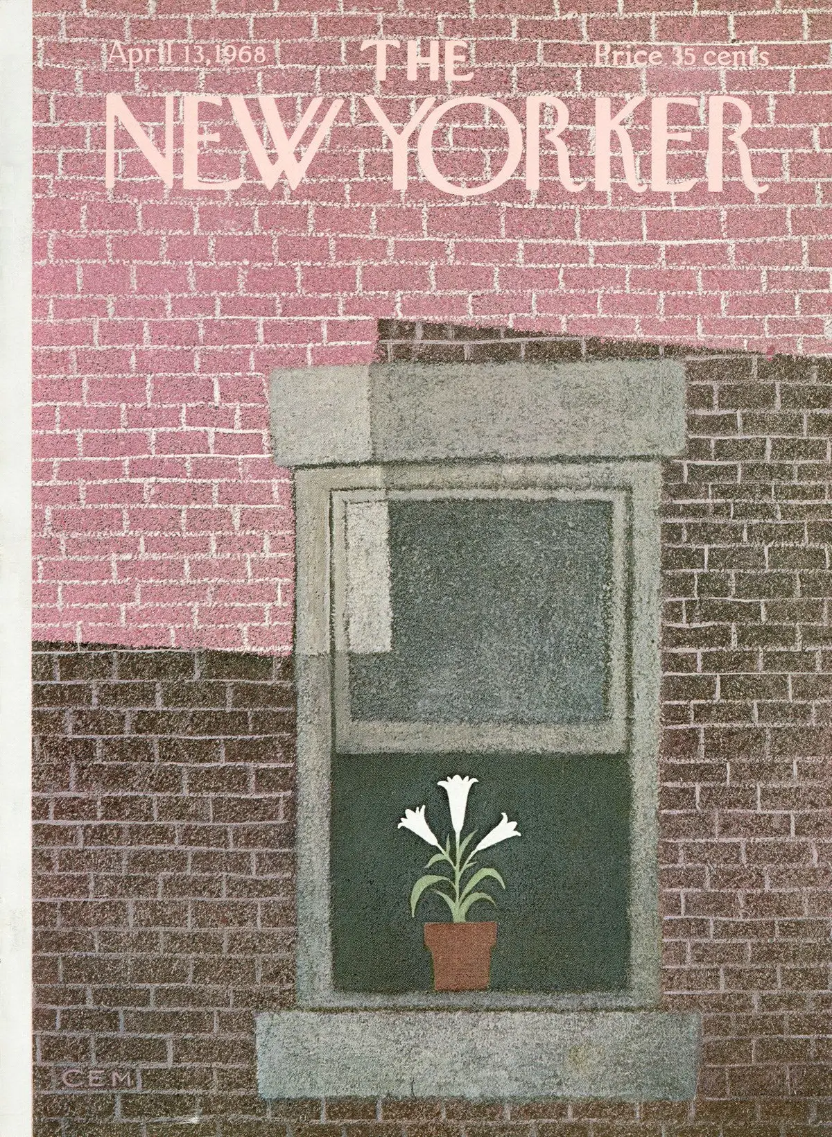 Обложка The New Yorker, 13 апреля 1968, художник Чарльз Мартин