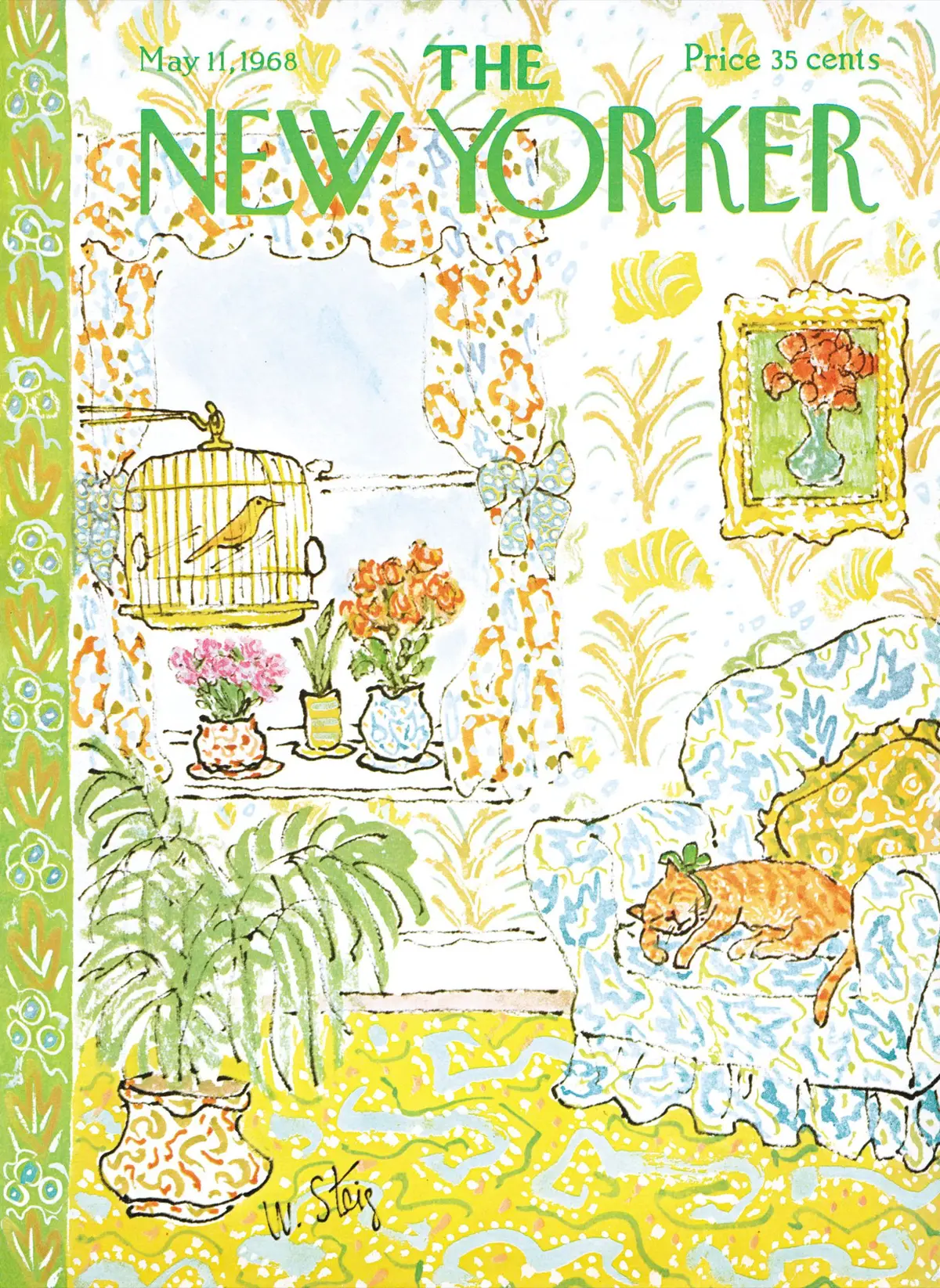 Обложка The New Yorker, 11 мая 1968, художник Уильям Стейг