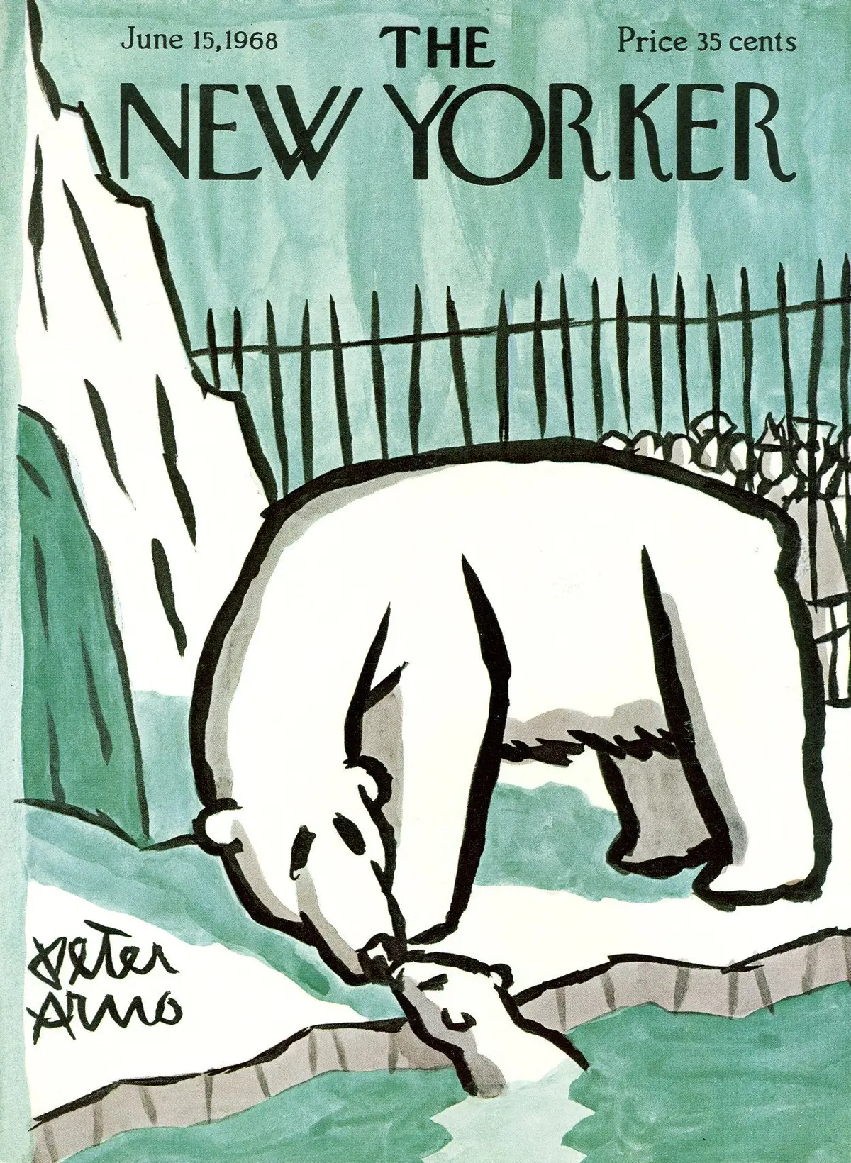 Обложка The New Yorker, 15 июня 1968, художник Питер Арно