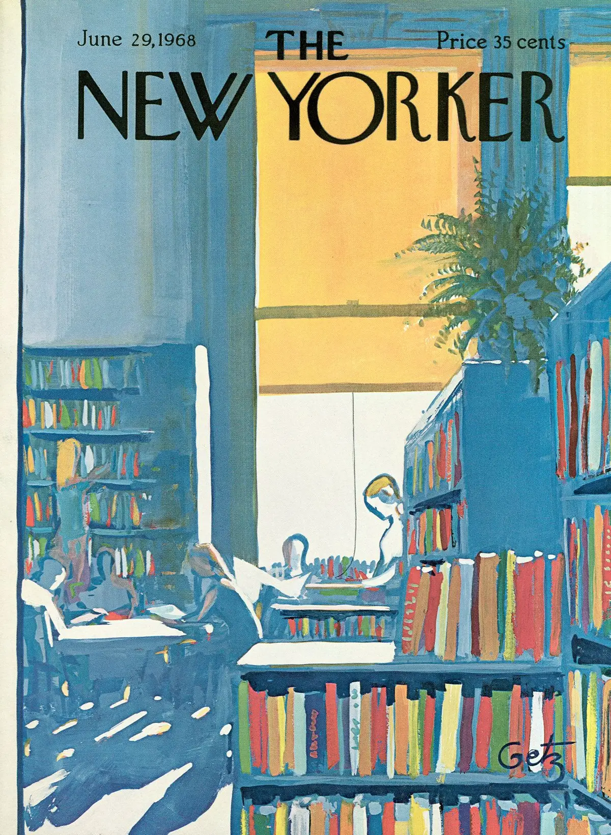 Обложка The New Yorker, 29 июня 1968, художник Артур Гетц
