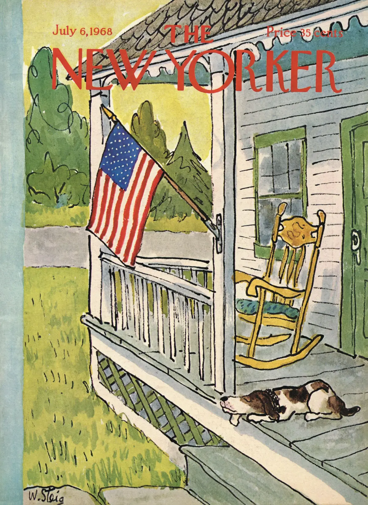 Обложка The New Yorker, 6 июля 1968, художник Уильям Стейг
