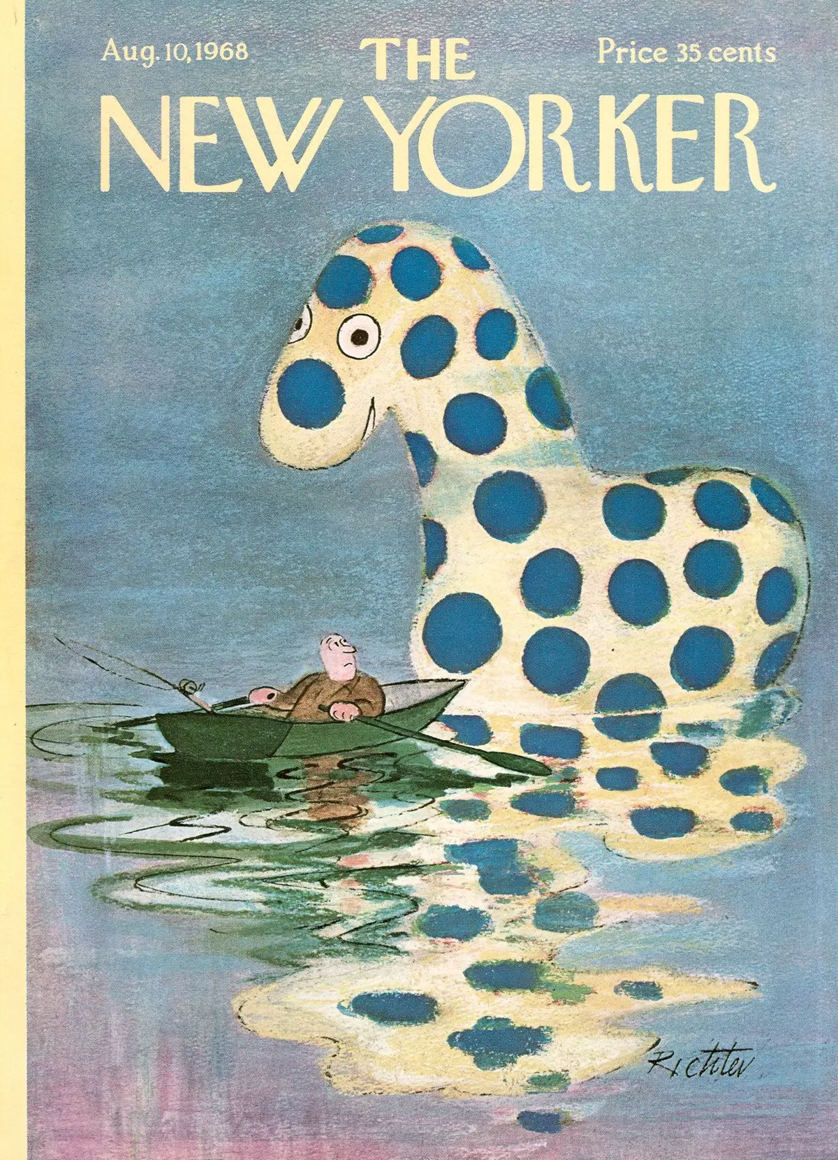 Обложка The New Yorker, 10 августа 1968, художник Миша Рихтер