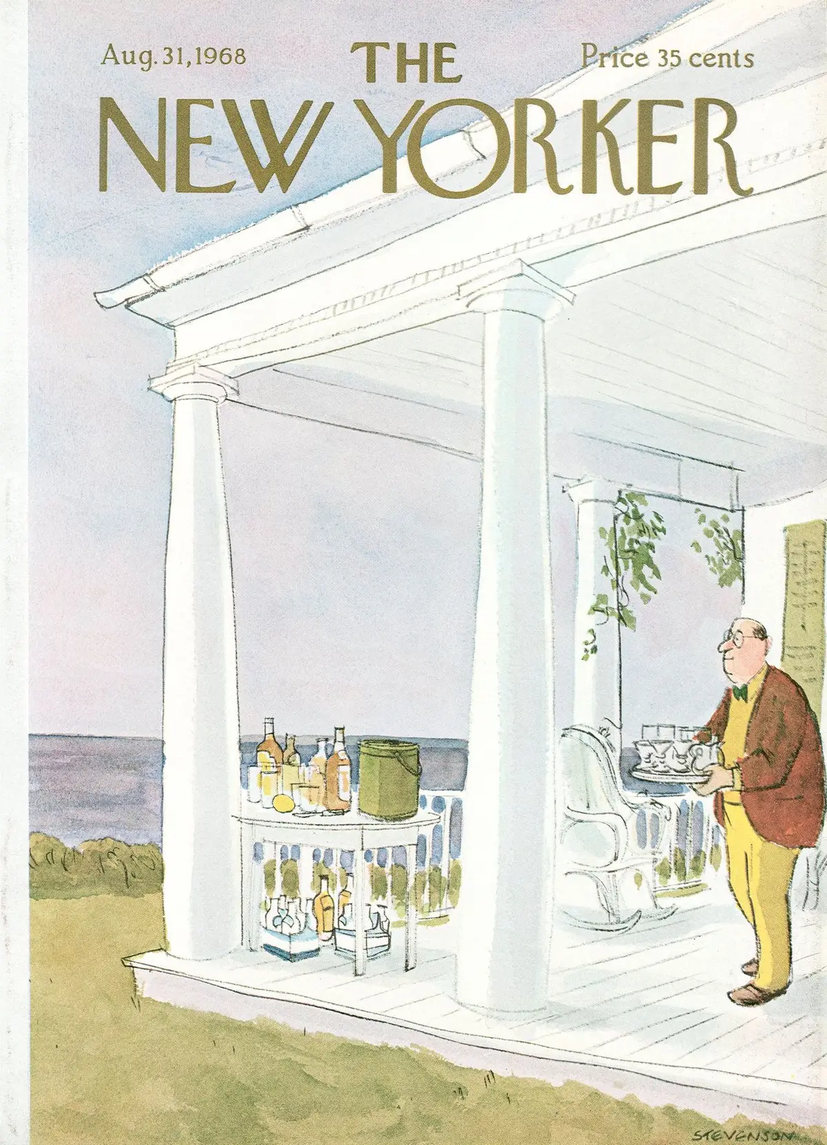 Обложка The New Yorker, 31 августа 1968, художник Джеймс Стивенсон