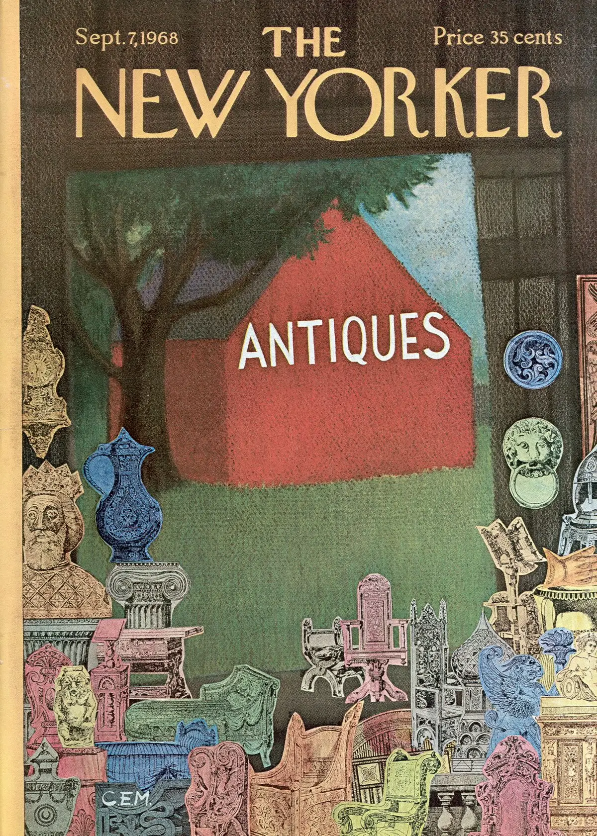 Обложка The New Yorker, 7 сентября 1968, художник Чарльз Мартин