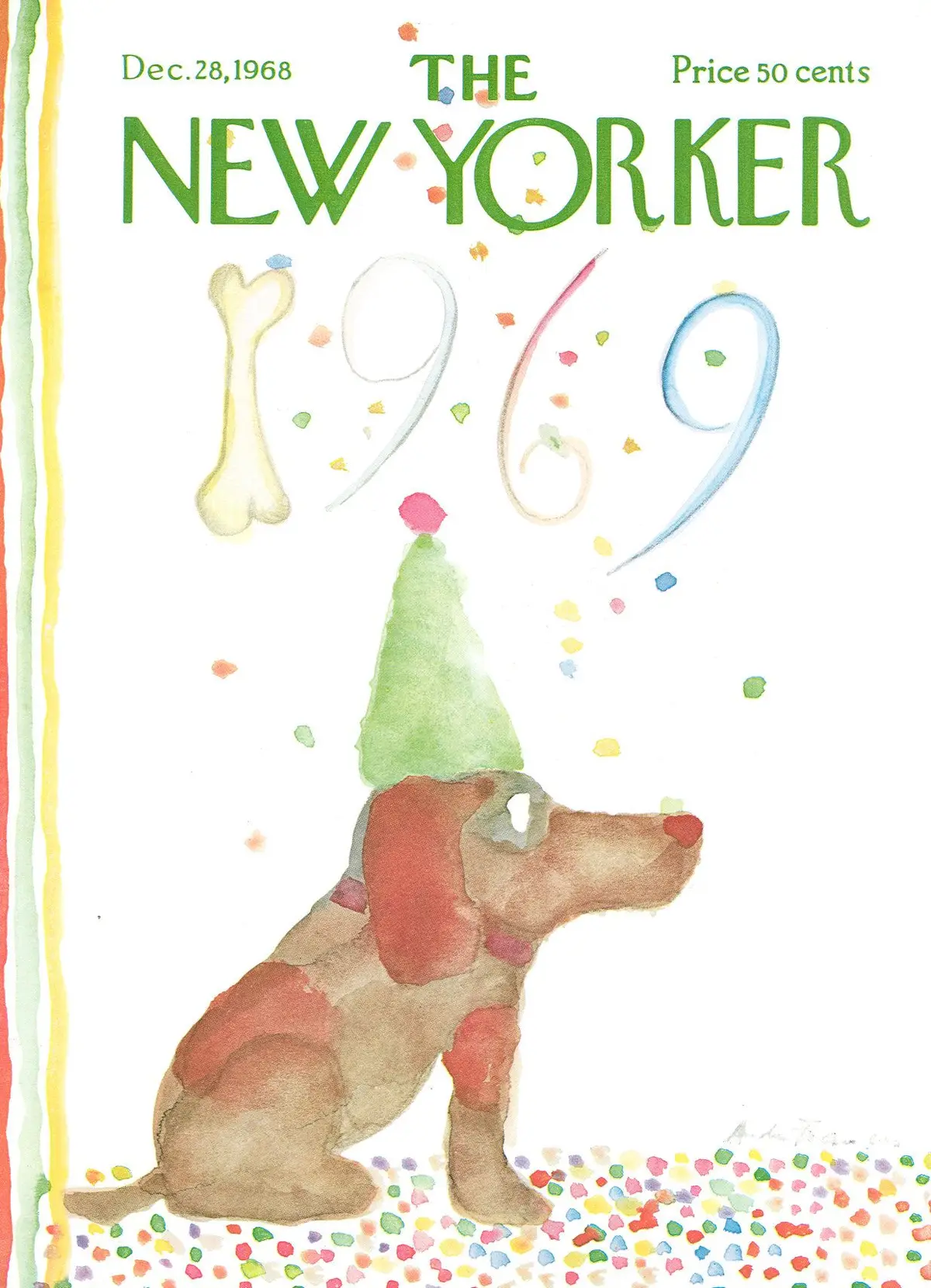 Обложка The New Yorker, 28 декабря 1968, художник Андре Франсуа